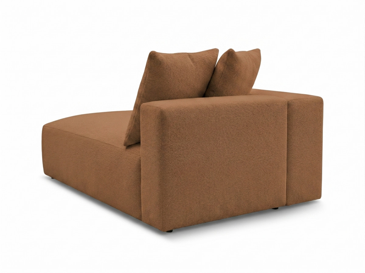 Bobochic Voltaire Méridienne-Modul Melange-Stoff Orange Ecke links