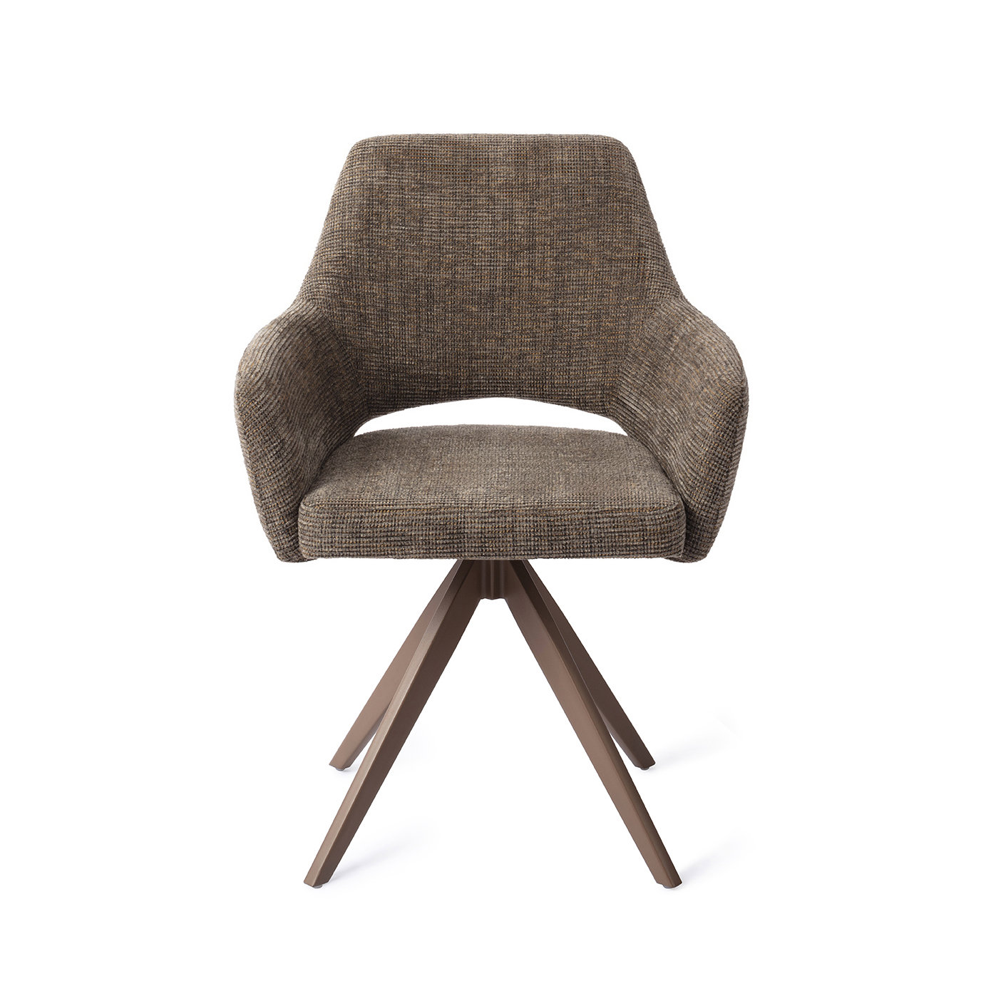 Jesper Home Esszimmerstuhl Yanai Checked Chestnut Turn Braun
