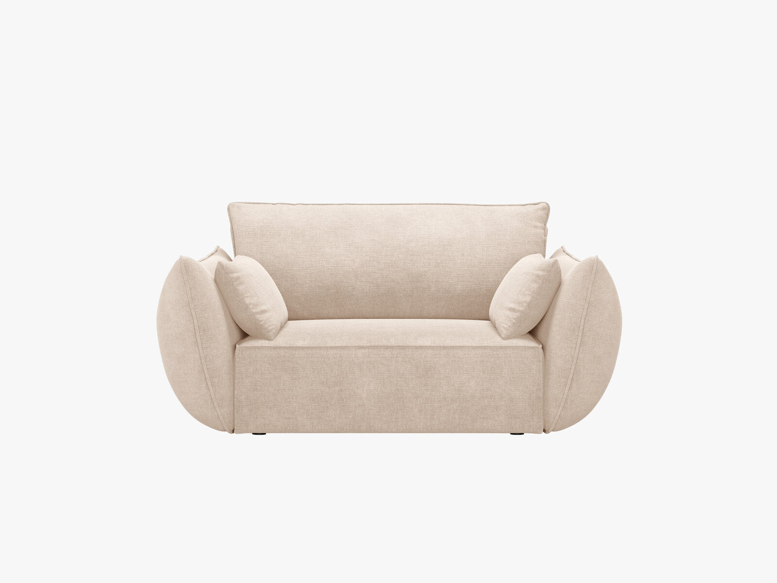 Micadoni Sessel Kaelle 1-Sitzer Chenille Over The Horizon Beige