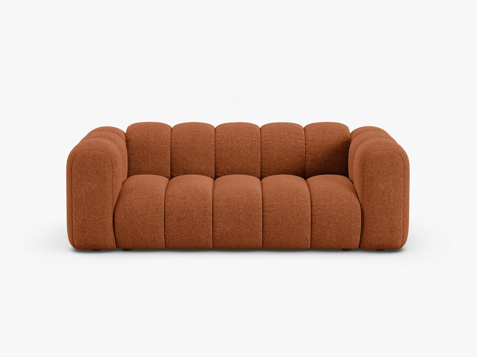 Micadoni Sofa Lupine 2-Sitzer Chenille Eden Ziegel