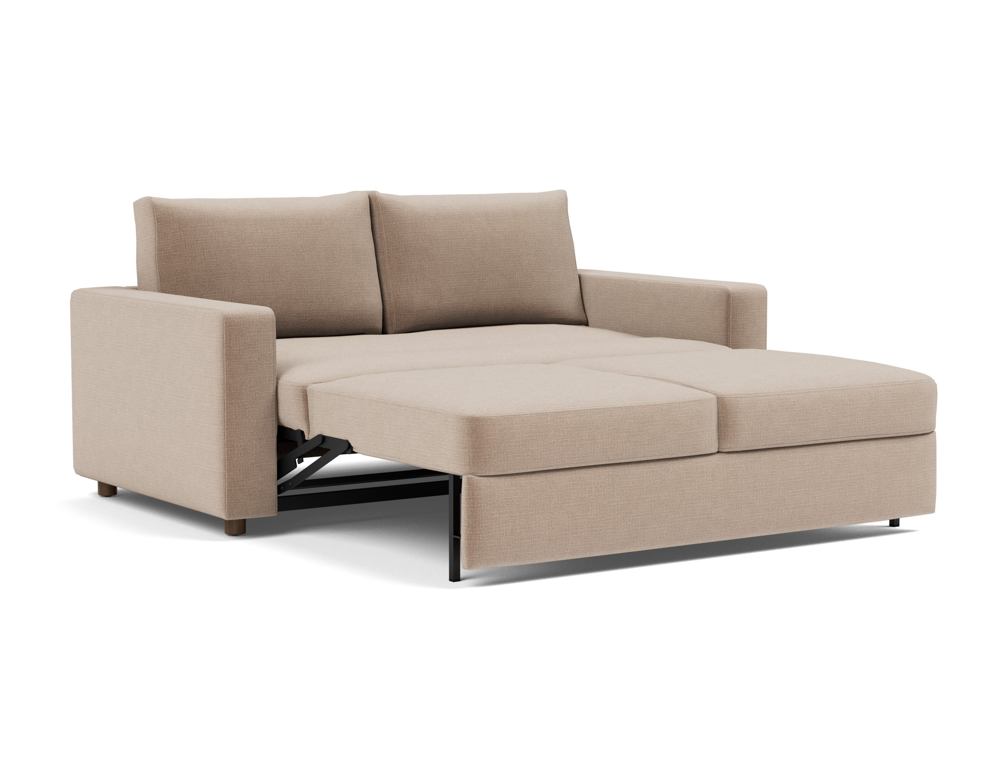 Schlafsofa Neah mit Standard-Armlehnen 160 Chenille Esina 417-Mocha