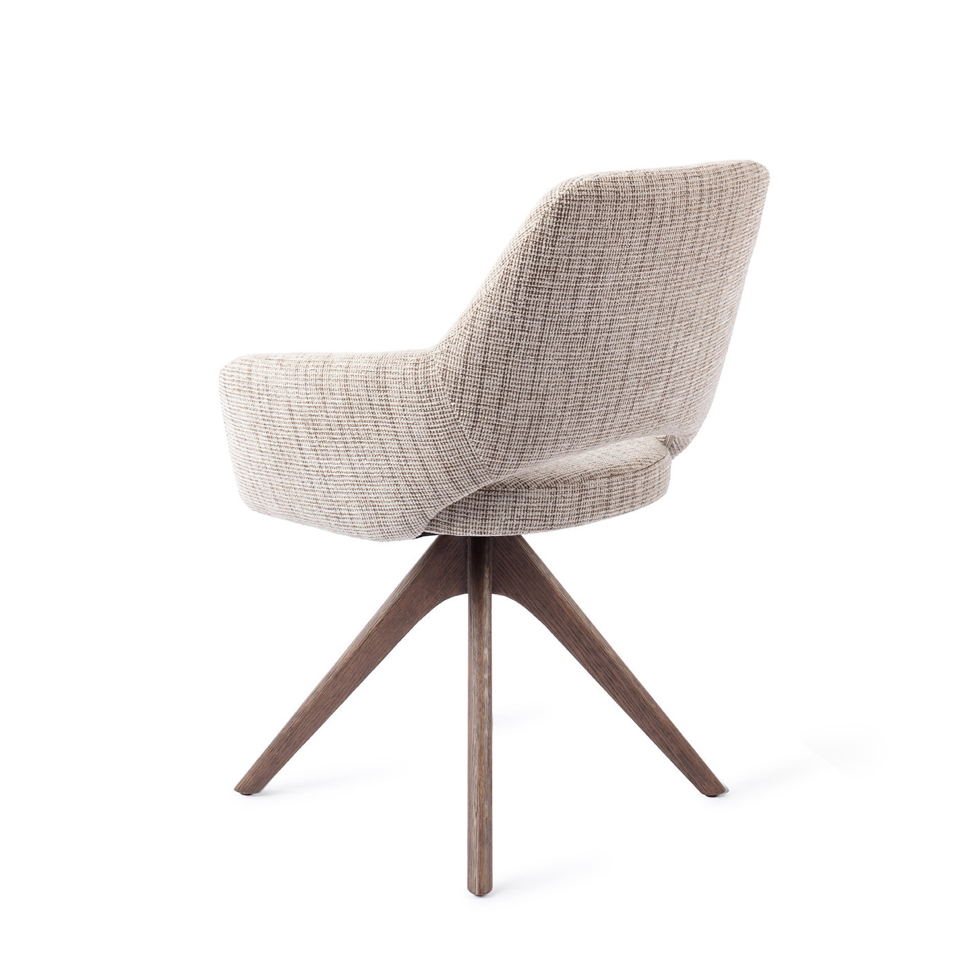 Jesper Home Esszimmerstuhl Yanai Caramel Grid Revolve Eiche Walnuss