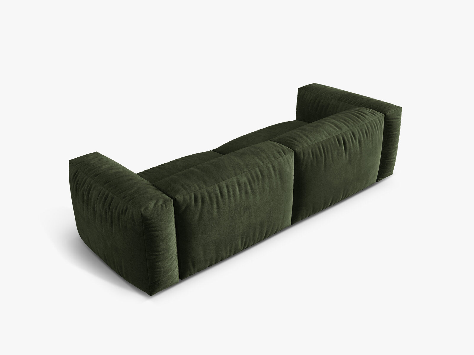 Micadoni Sofa Martina 3-Sitzer Samt Vogue Grün