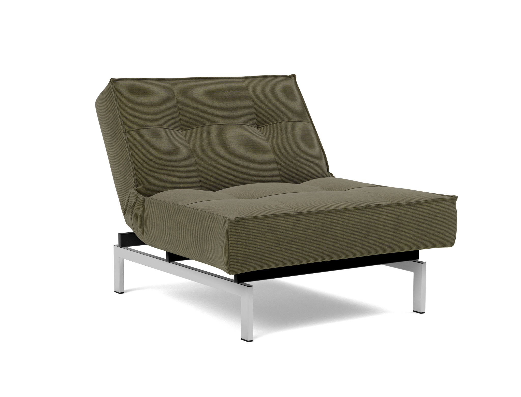 Sessel Splitback Kord Cordufine 316-Pine-Green Beine Chrom