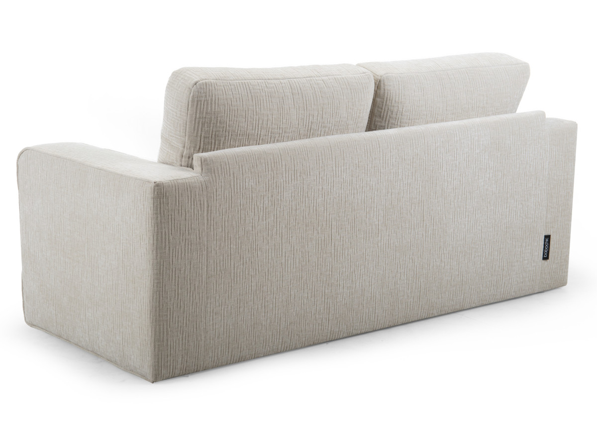 Bobochic Come Schlafsofa 2-Sitzer Strukturstoff Beige