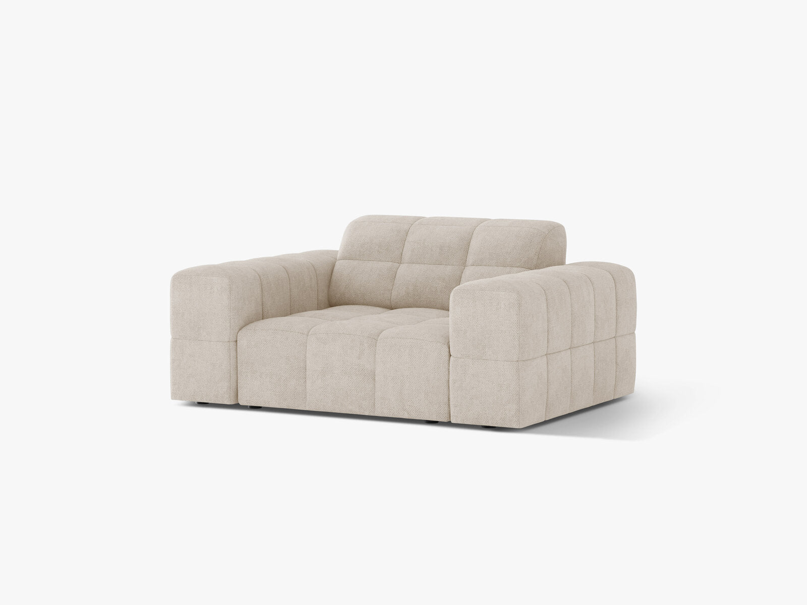 Micadoni Sessel Jennifer 1-Sitzer Chenille Eden Helles Beige