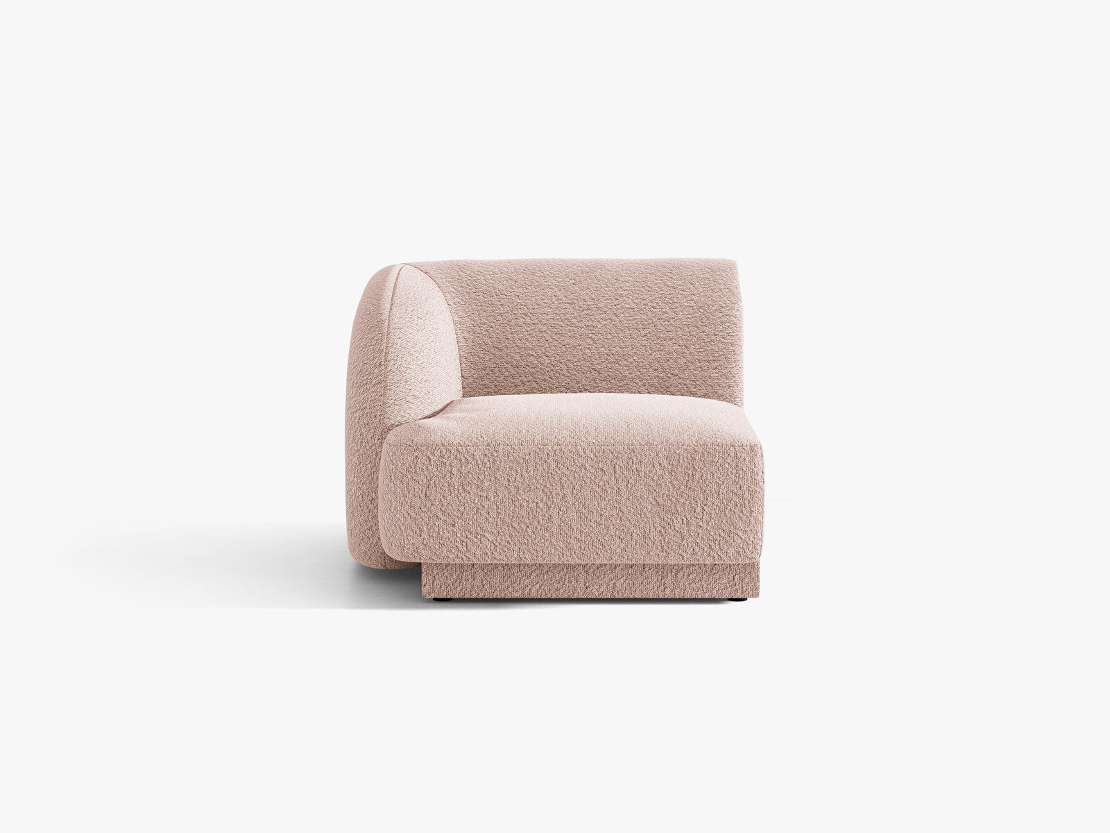 Micadoni Eckmodul Miley 1-Sitzer Boucle Baloo Puderrosa Links