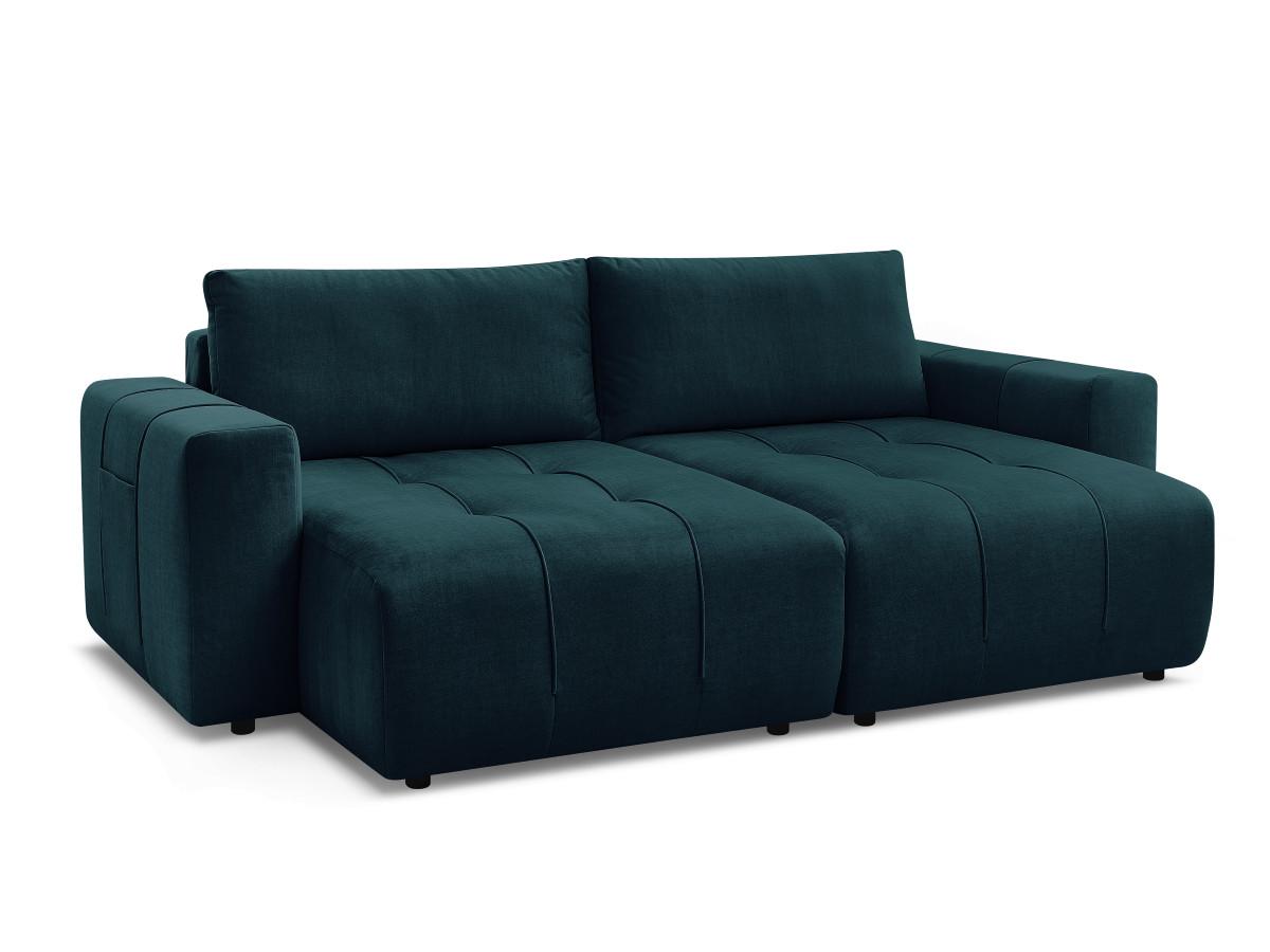 Bobochic Arsene Sofa 4-Sitzer Samt Dunkelblau
