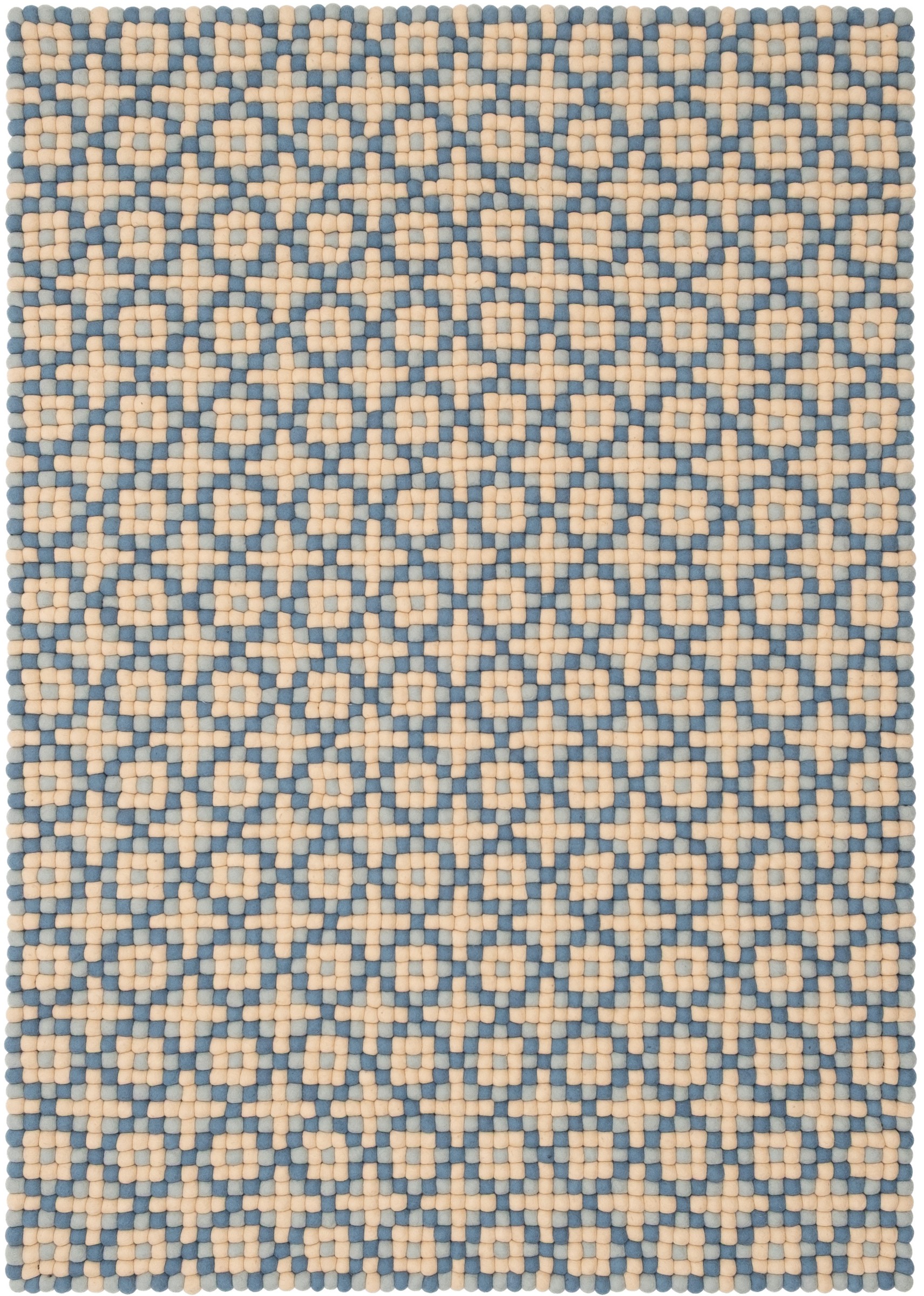 myfelt Inez Filzkugelteppich Beige