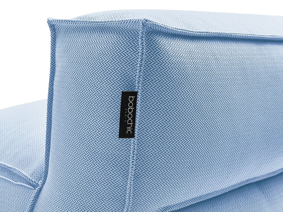Bobochic Biarritz Sofamodul 2-Sitzer Melange-Stoff Blau