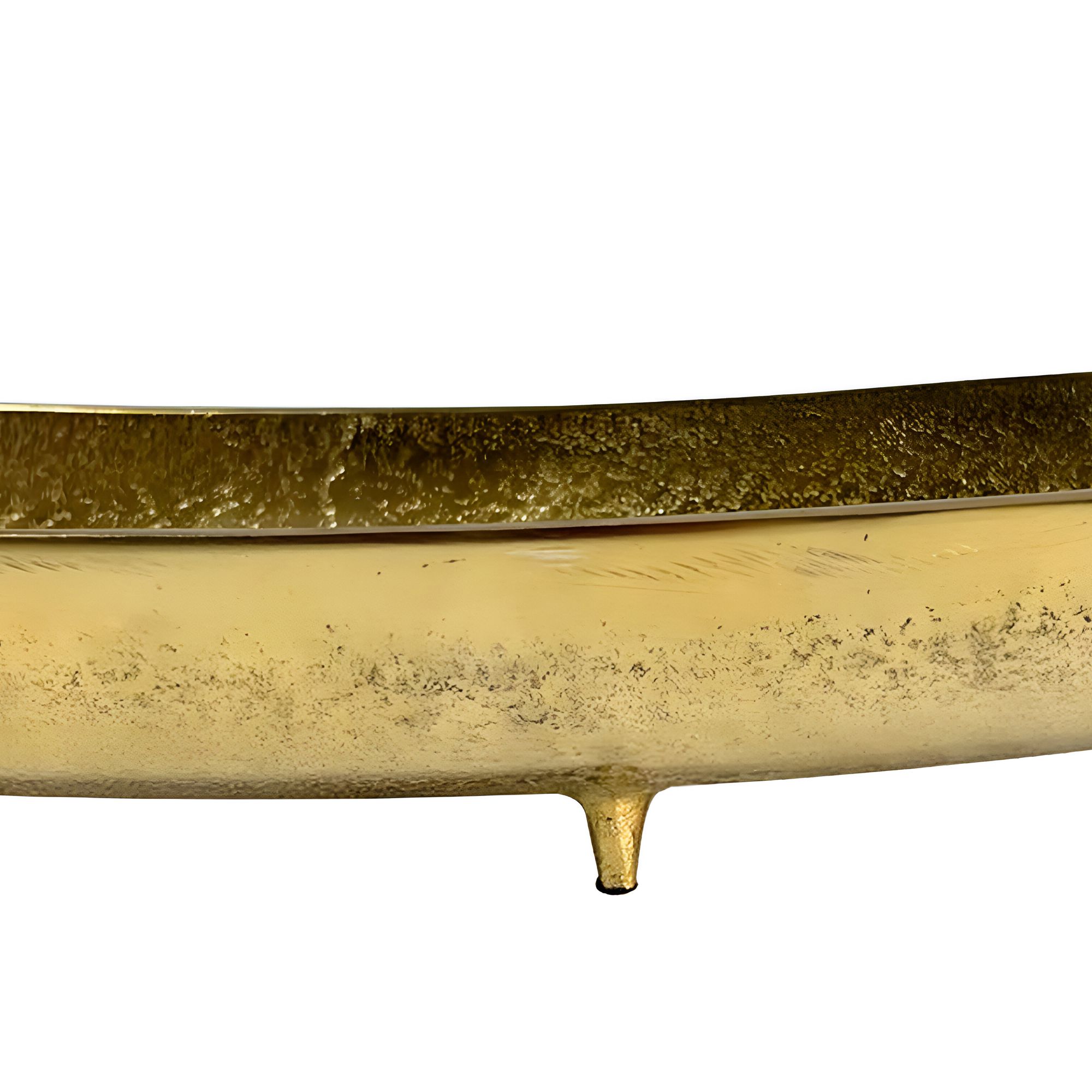 Dekoschale Skjolden Aluminium Gold 80 × 13 × 7 cm