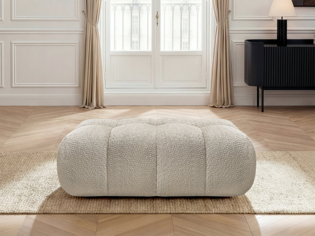 Bobochic Jaya Pouf Chenille Beige