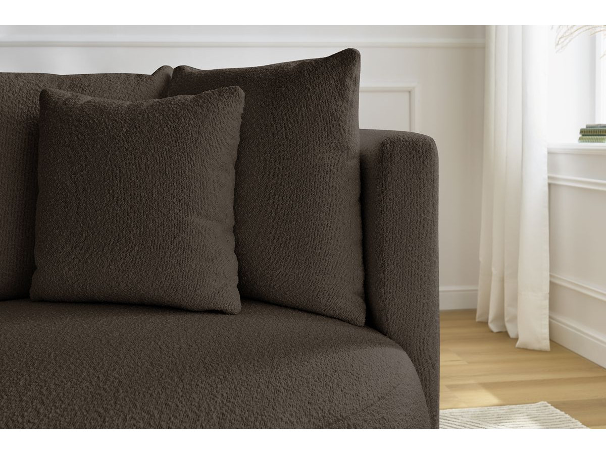 Bobochic Cesar Sessel Bouclé-Stoff Braun