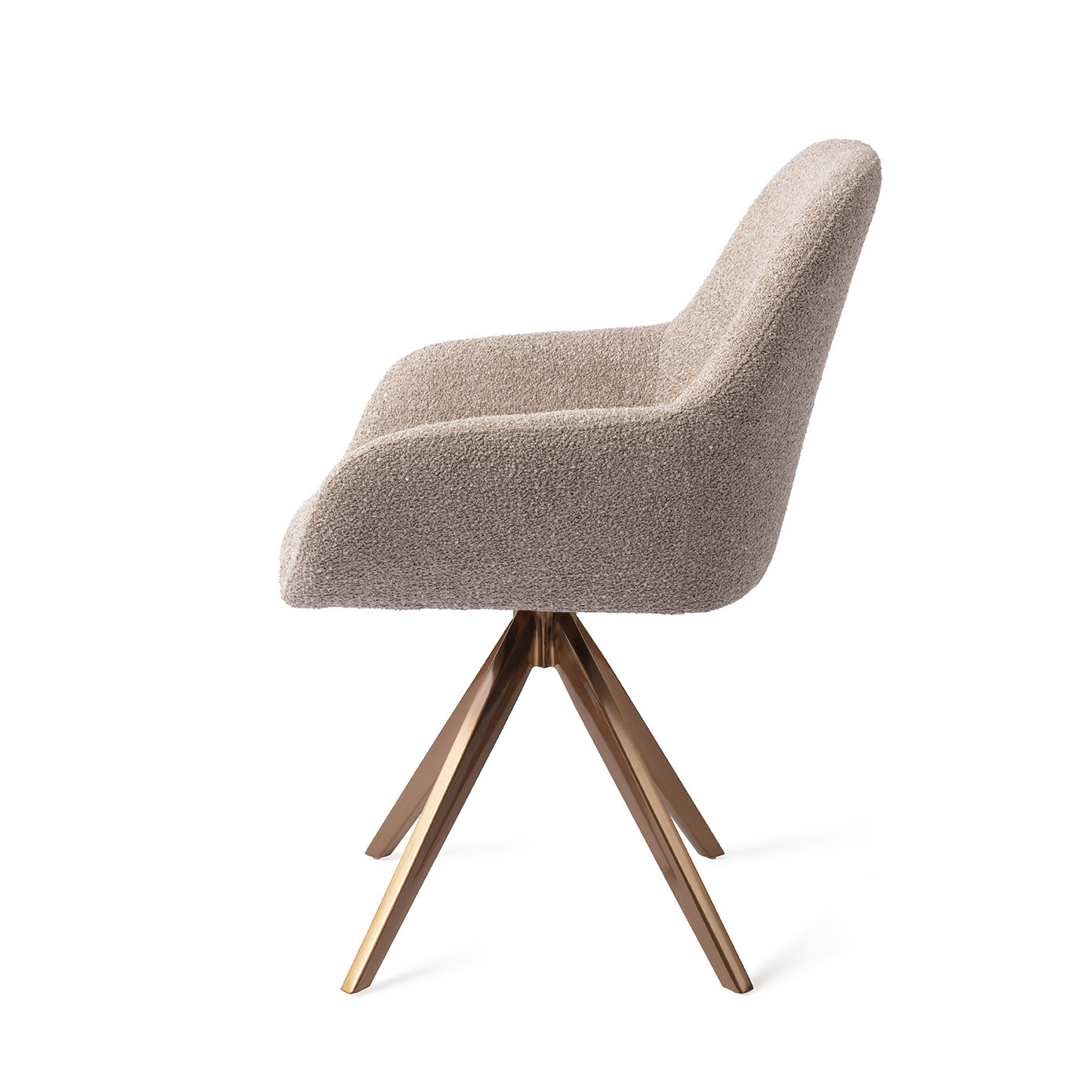 Jesper Home Esszimmerstuhl Kushi Stone Haze Turn Rose