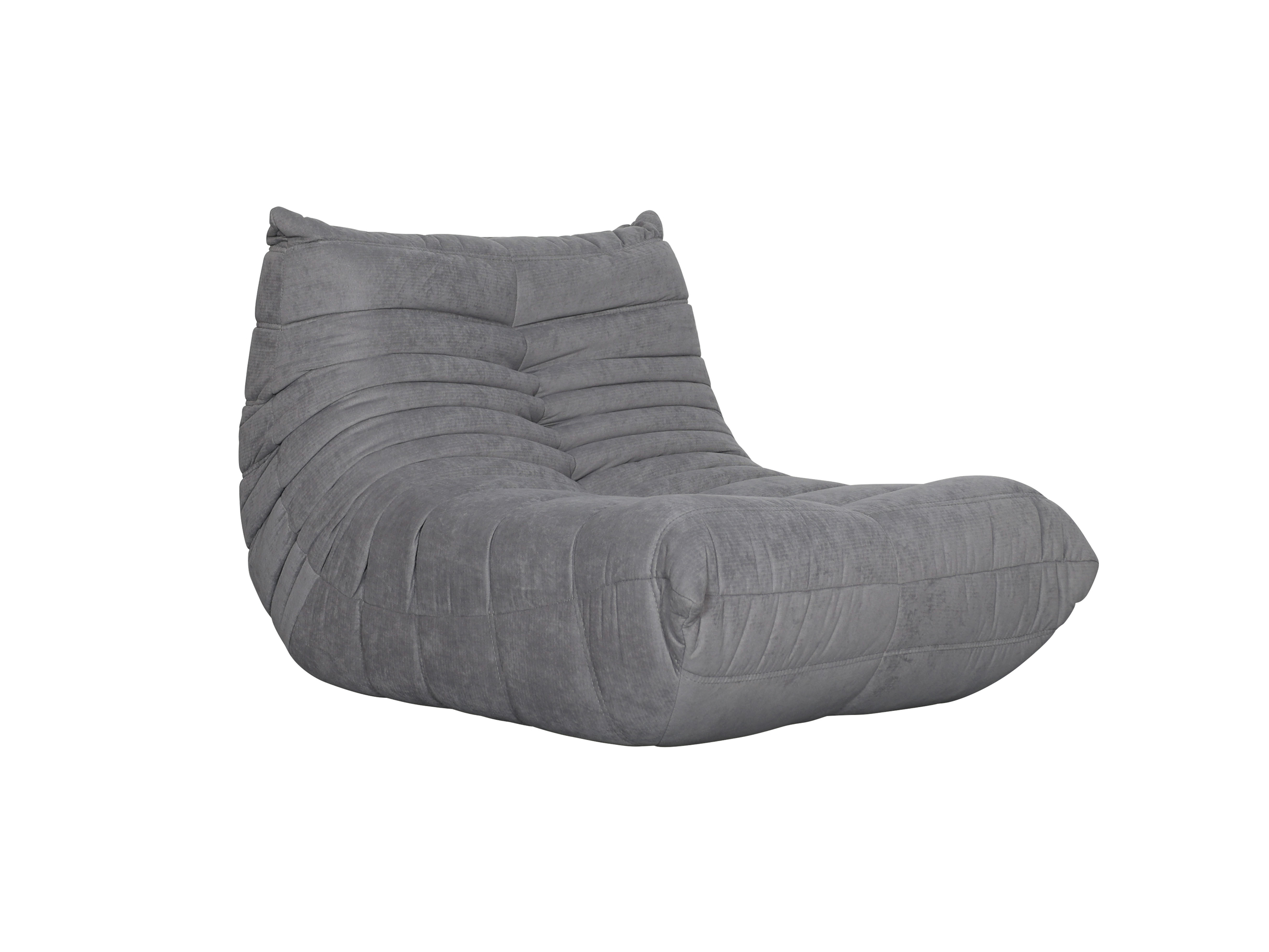 Livin Hill Set Nua: Sessel 87 cm + Fußhocker Stahlgrau