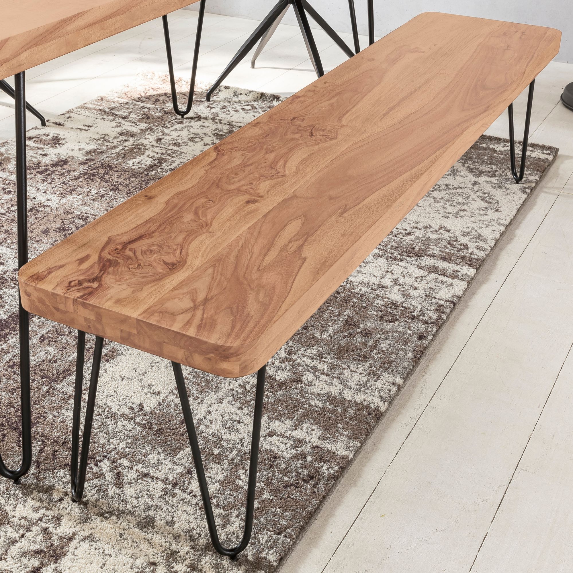 Sitzbank Agdenes Akazie Massivholz 120 × 40 × 45 cm