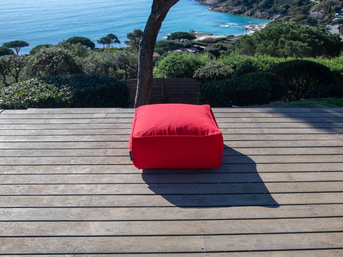 Bobochic Giulia Pouf Stoff Rot