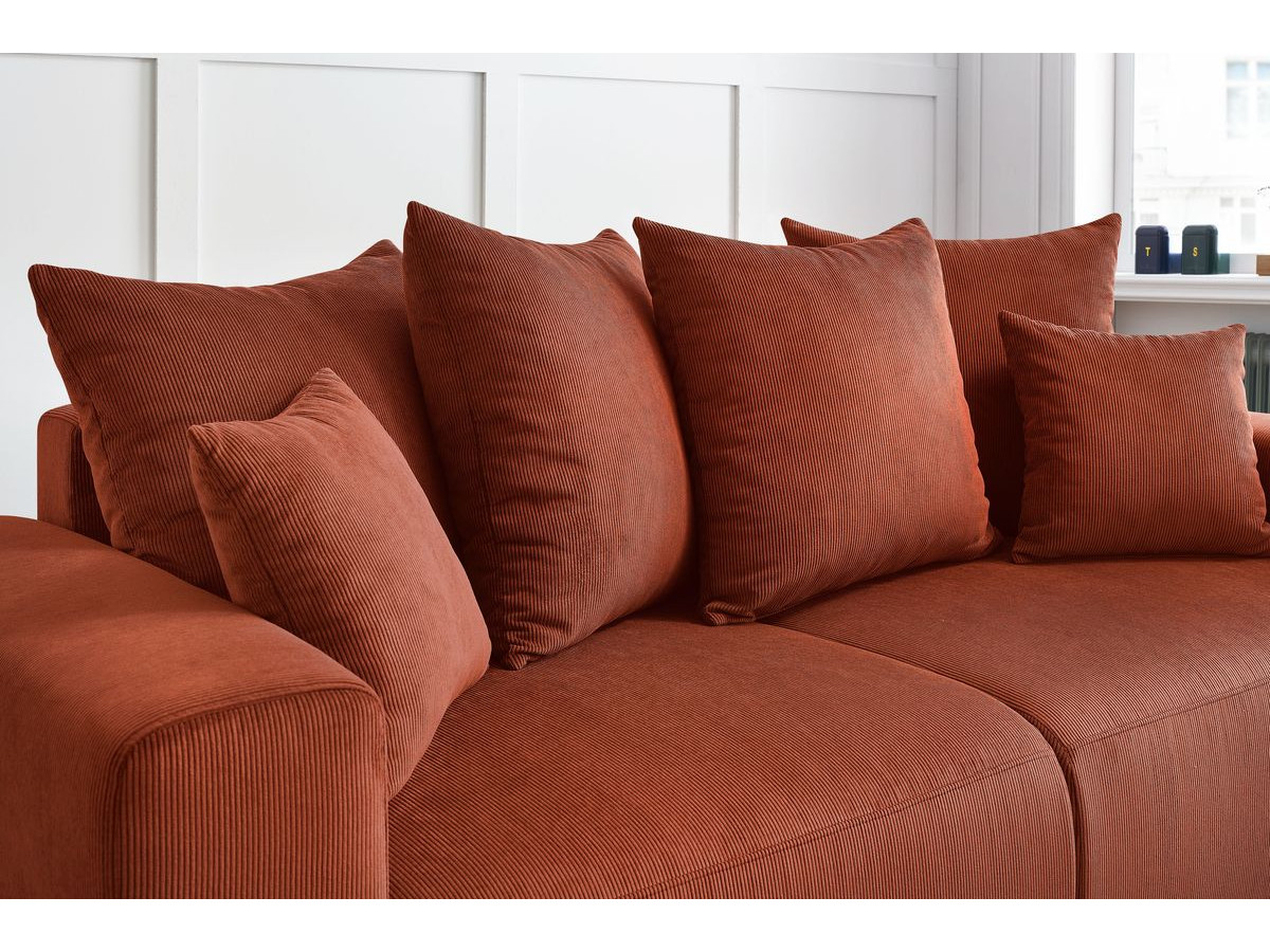 Bobochic Envy Sofa 2-Sitzer Cordsamt Orange