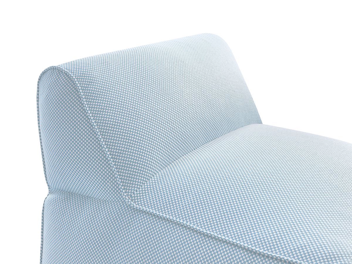 Bobochic Riviera Sofamodul 1-Sitzer Melange-Stoff Hellblau