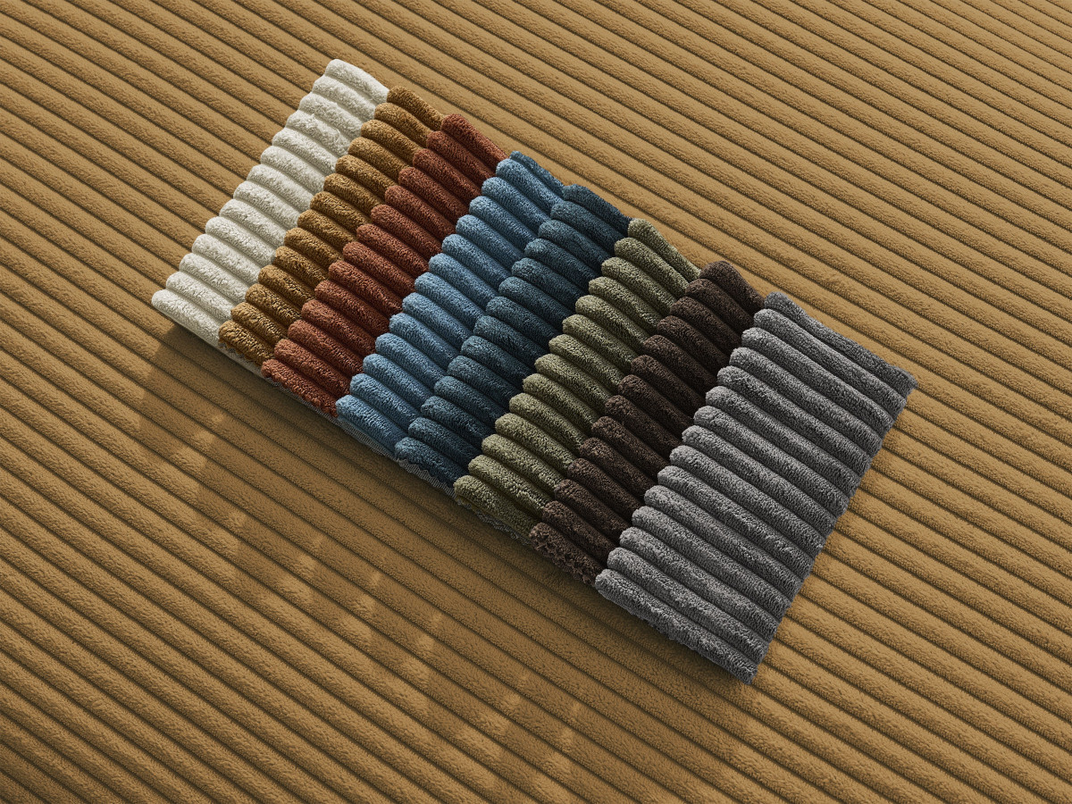 Bobochic Paris Pouf Cordsamt Gelb