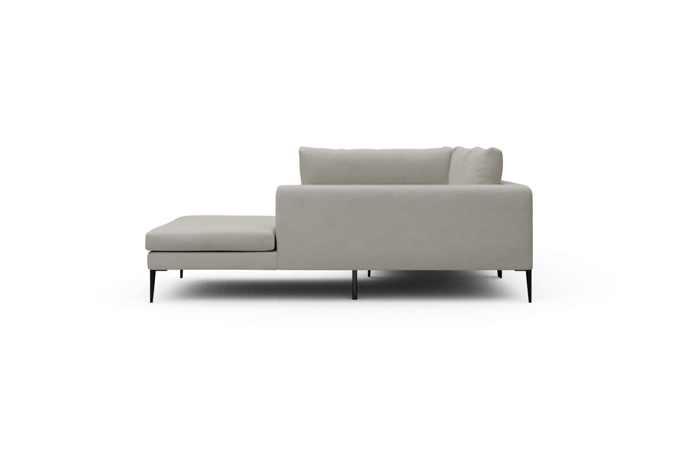 Ecksofa Paul Relax-Ecke links mit 3-Sitzer Denari-Clean-Beige