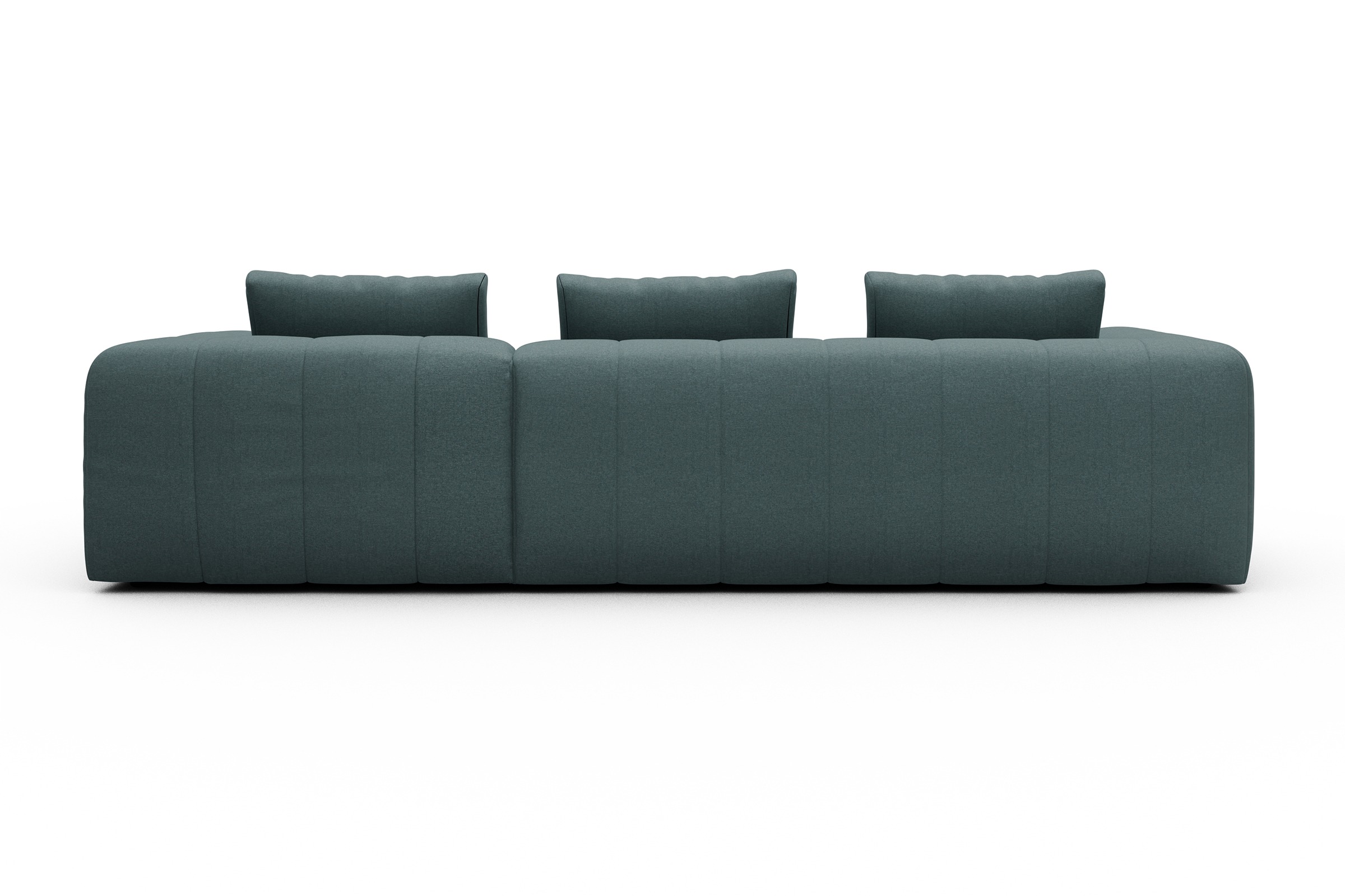 Ecksofa Hugo 2,5-Sitzer Armlehne links mit Chaiselongue Satya-Niagara