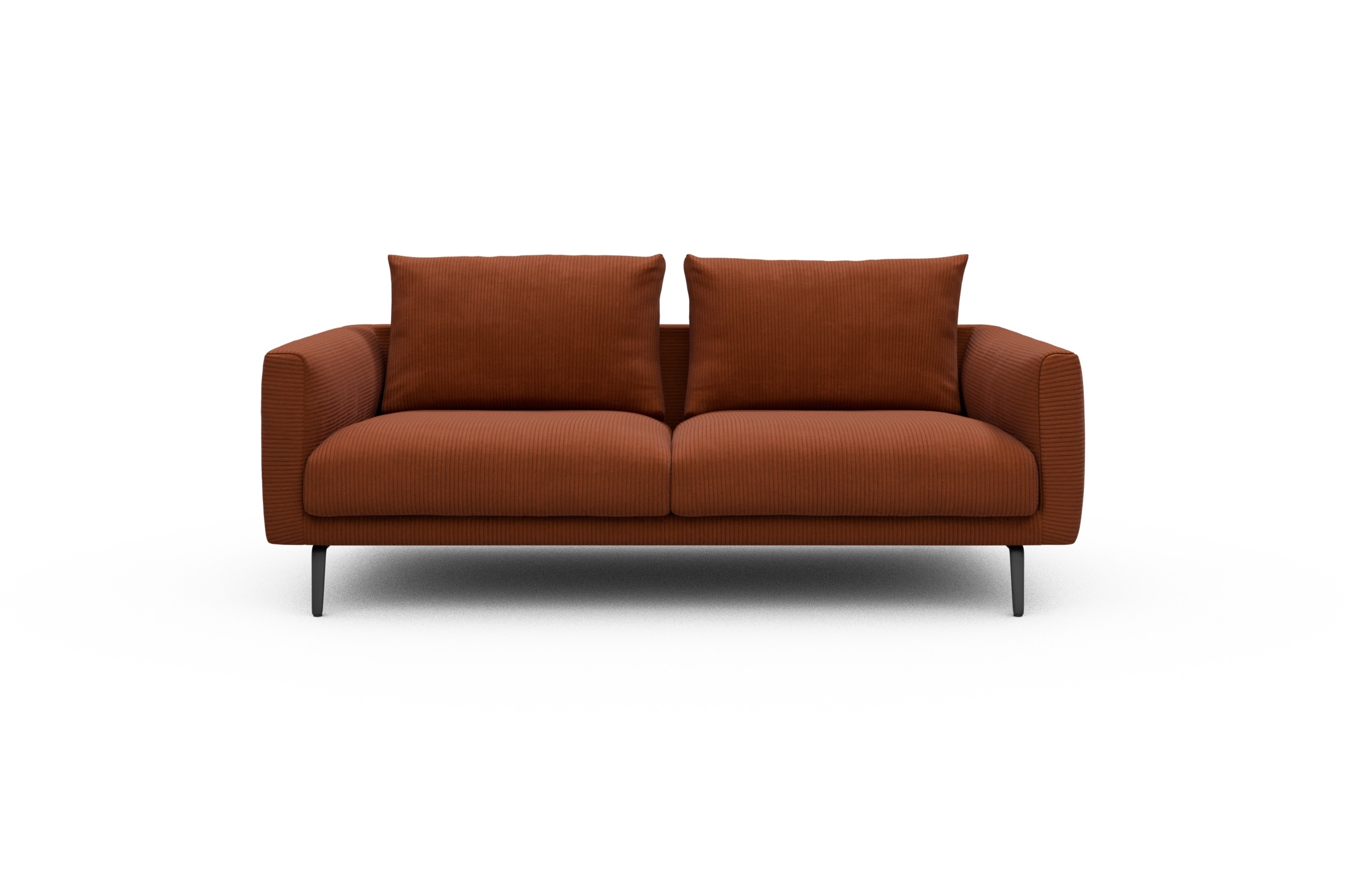 Skandi Home Sofa Karl 2-5-Sitzer Corduroy-Burnt-Orange moebelfaktor
