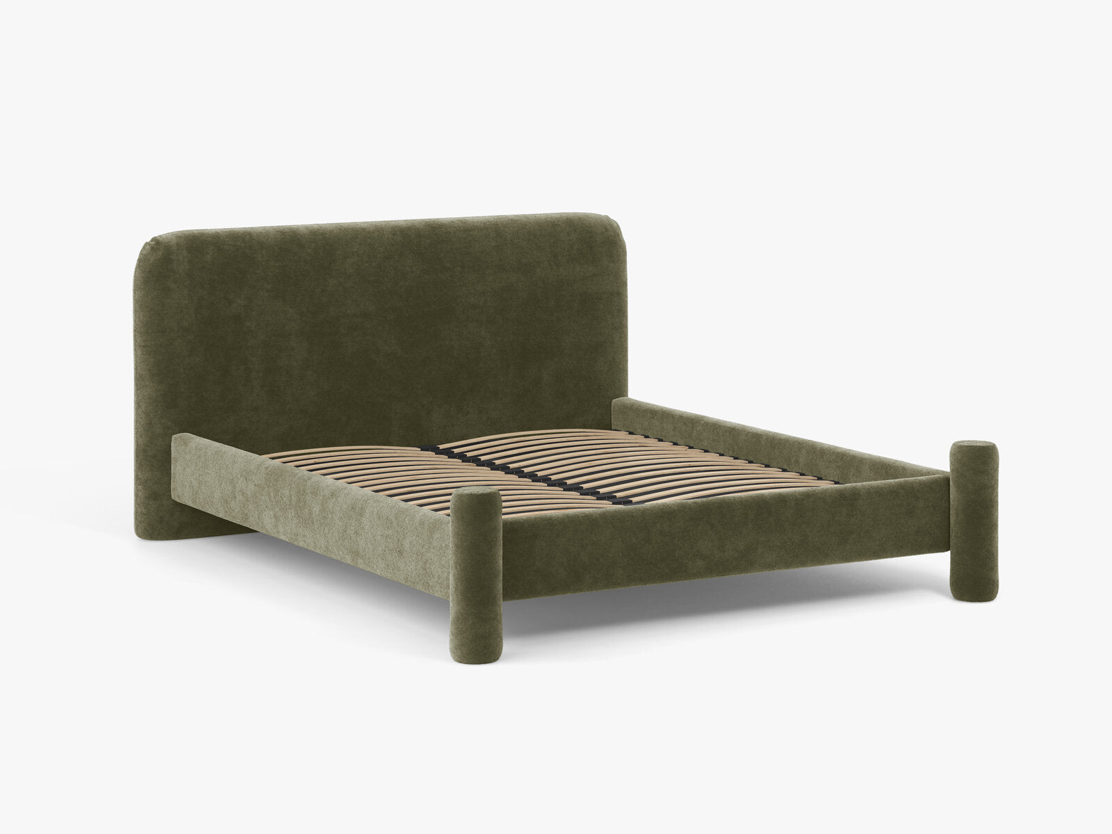 Micadoni Vera Bett mit Kopfteil Chenille Perfect Harmony Grün 140x200