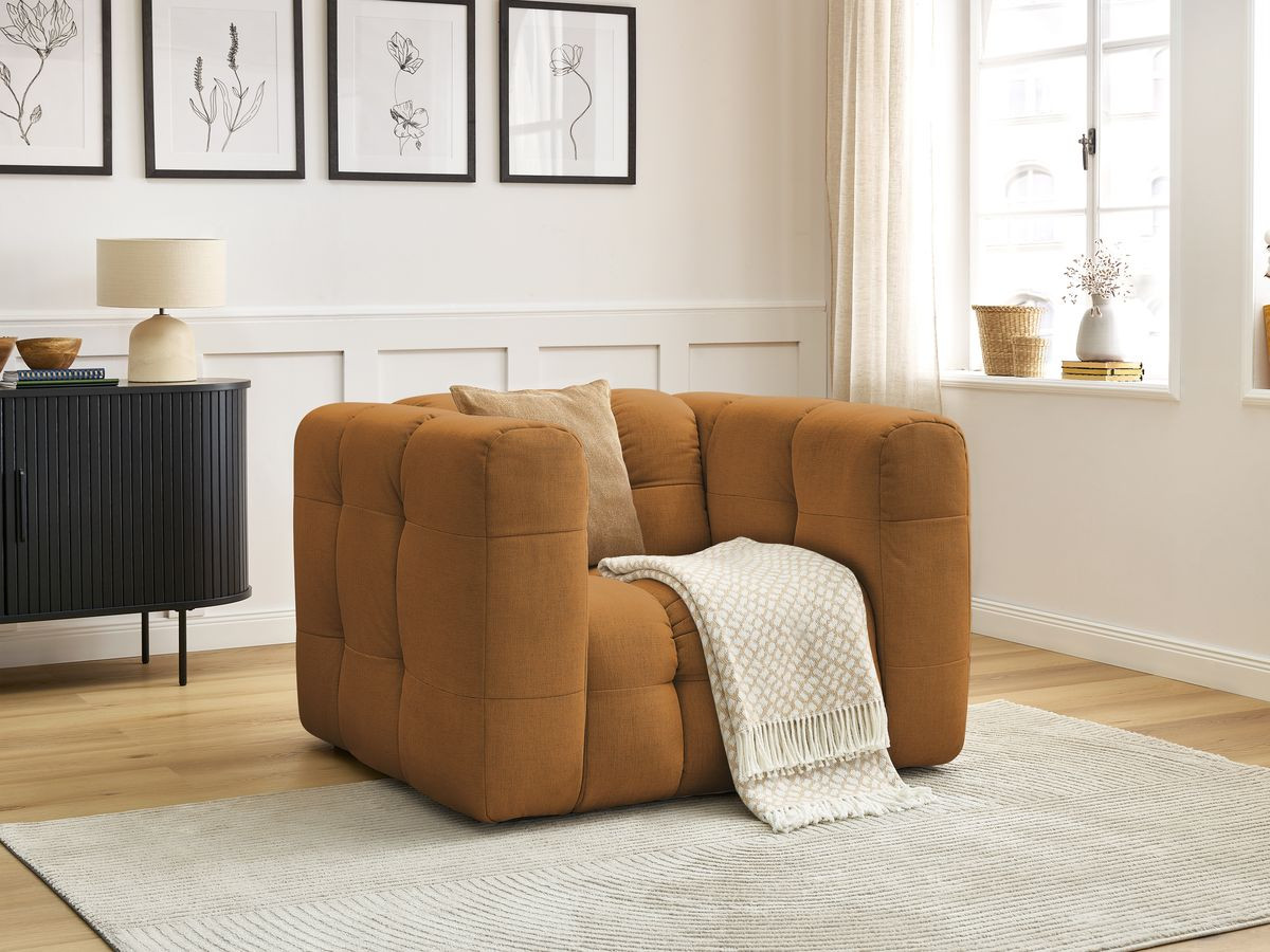 Bobochic Ulysse Sessel Stoff Gelb