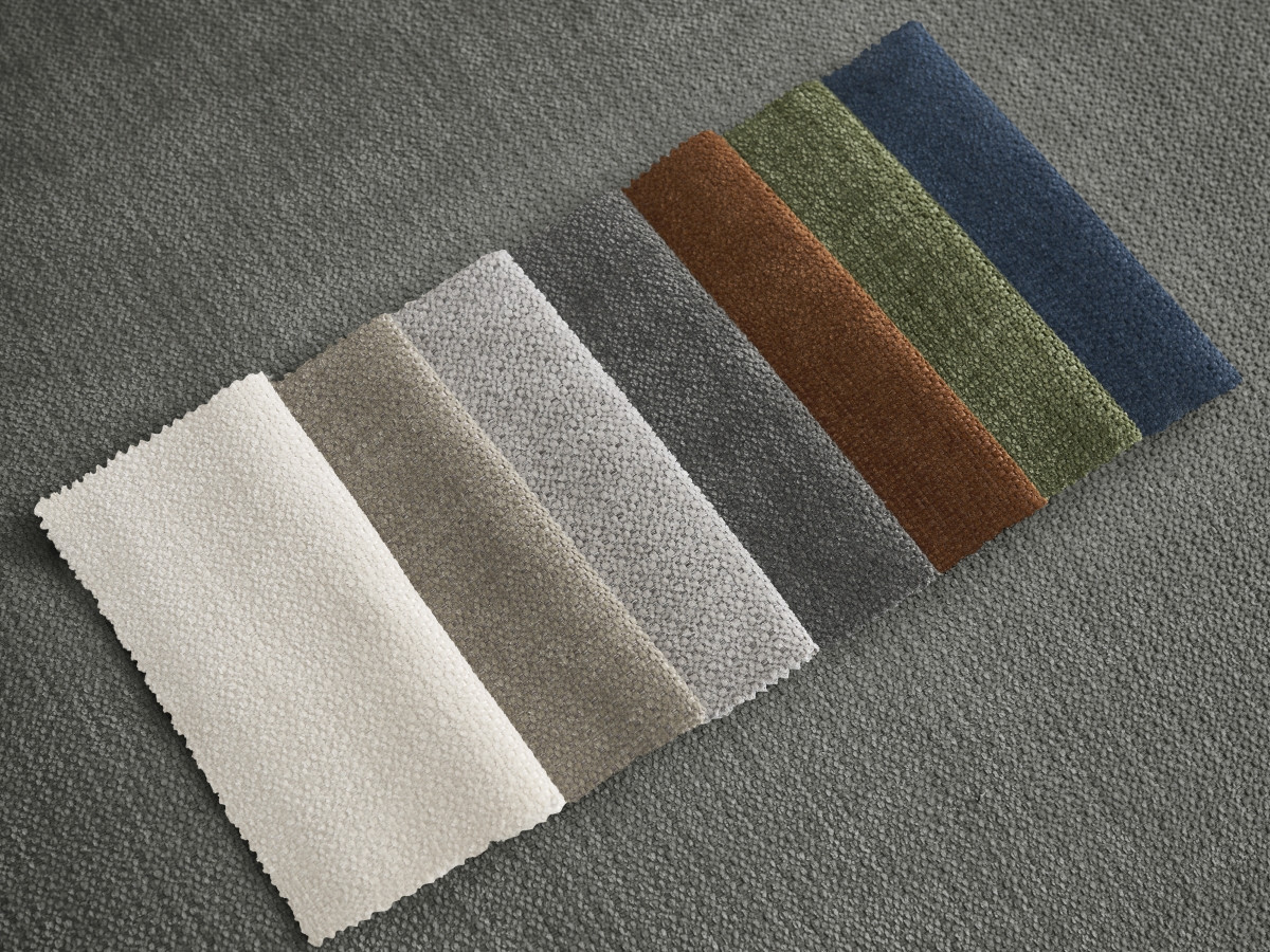 Bobochic Monica Schlafsofa 3-Sitzer mit Bettkasten Stoff Dunkelgrau