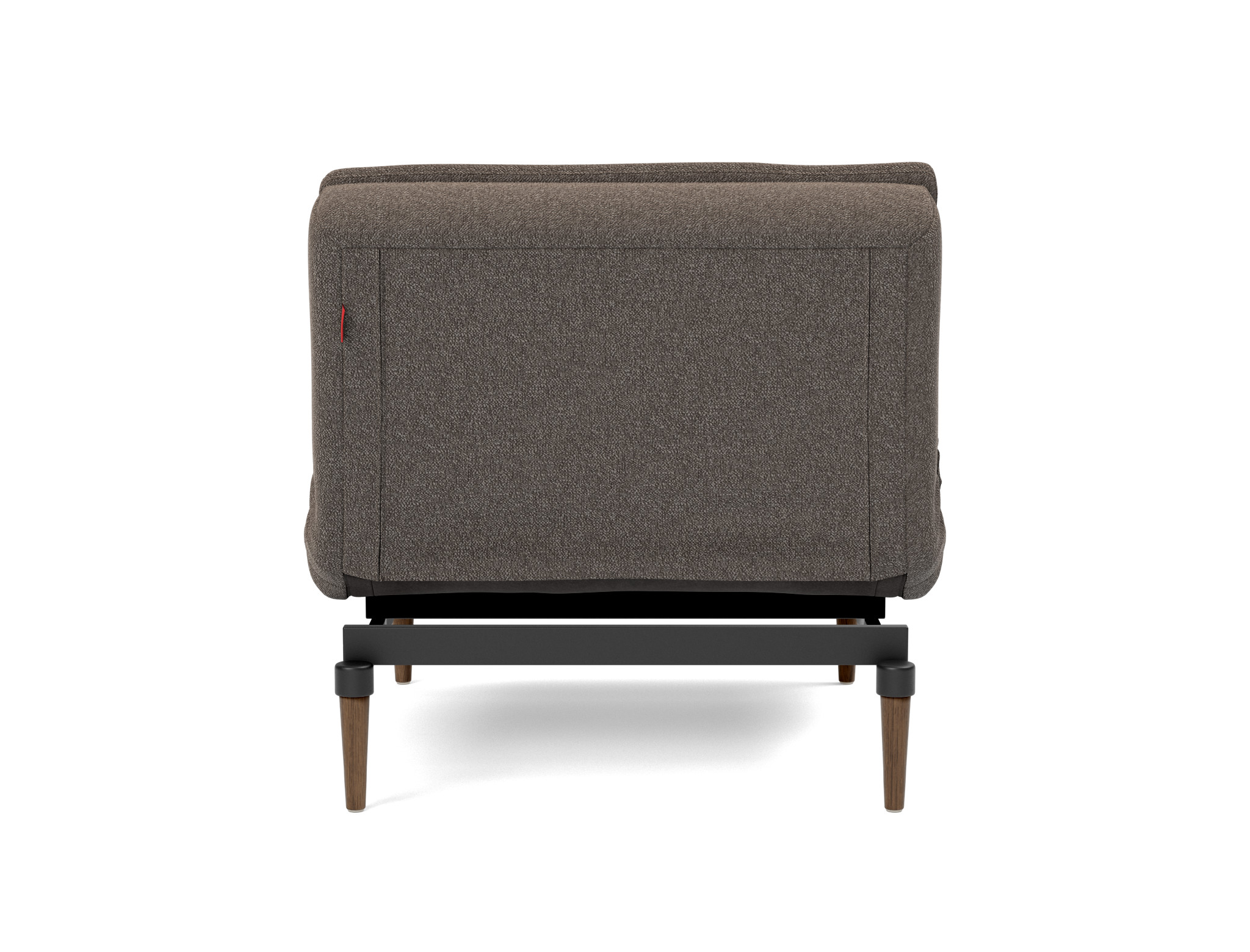 Sessel Dublexo Boucle Skandi 530-Taupe Beine Styletto Eiche dunkel
