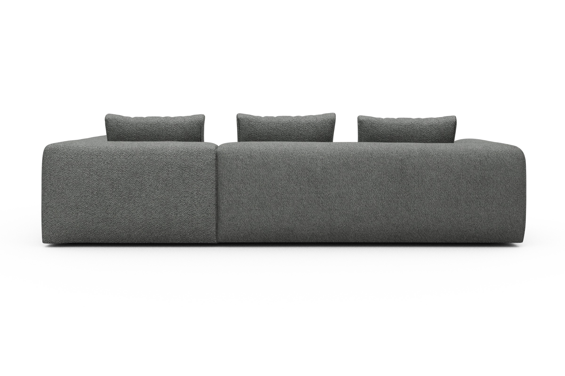 Ecksofa Fred Relax-Ecke rechts mit 2,5-Sitzer Vanora-Warm-Grey