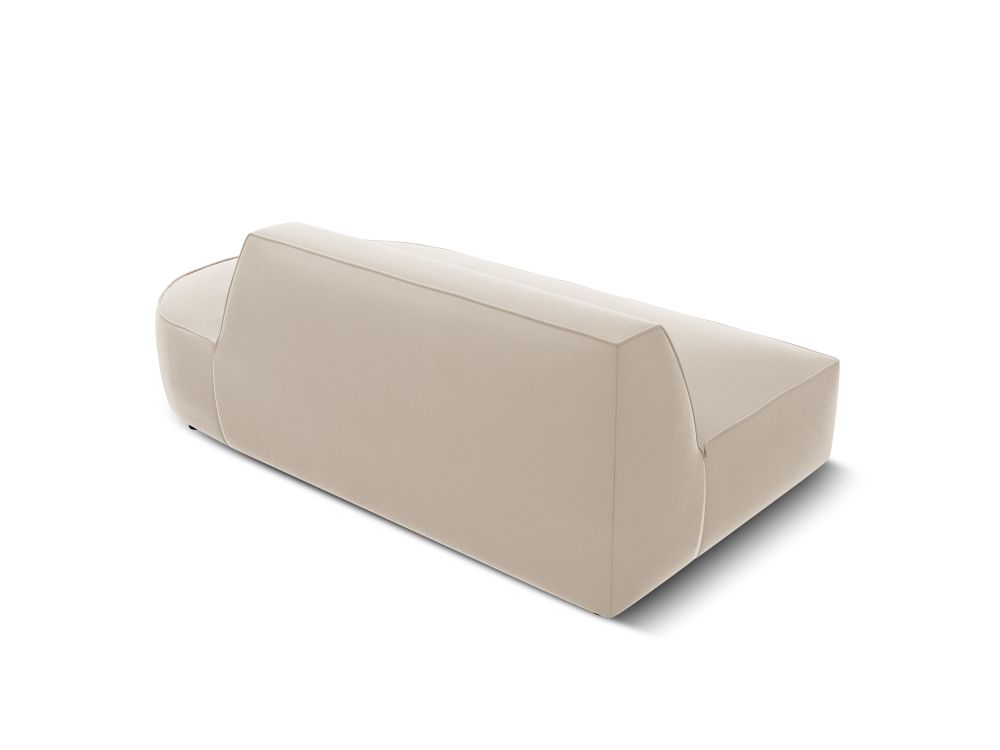 Cosmopolitan Design Sofa Siena 2-Sitzer offen Samt Salvador Beige Rechts