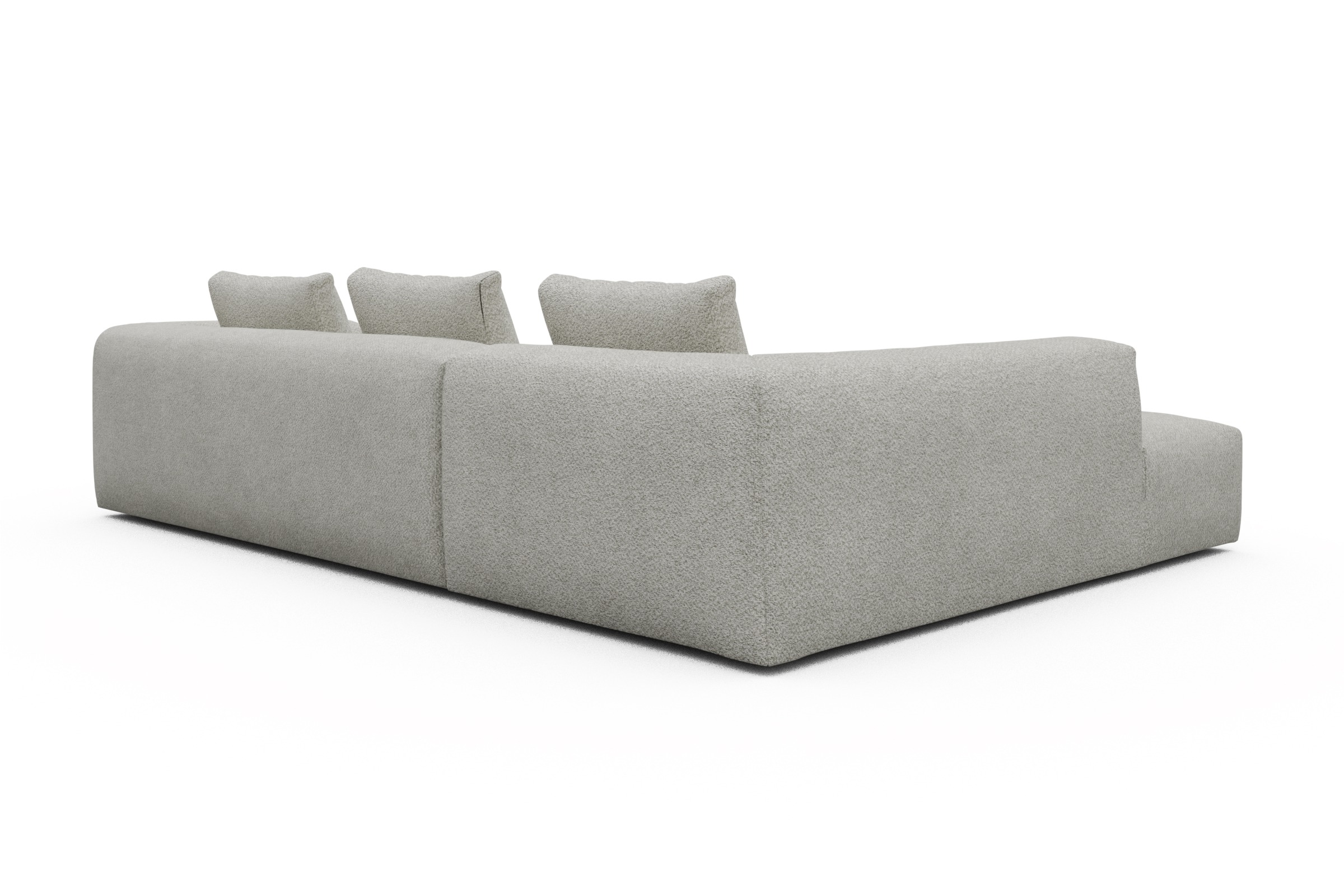 Ecksofa Fred Relax-Ecke links mit 2,5-Sitzer Vanora-Warm-Sand