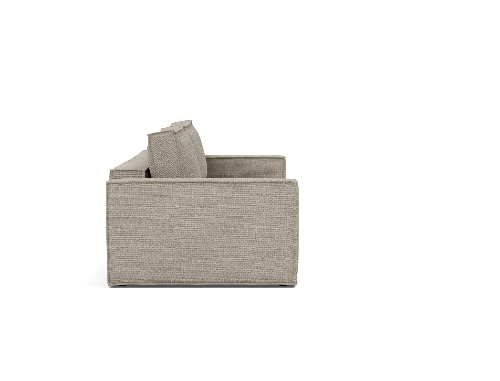 Schlafsofa Newilla Strukturierter Stoff Kenya 579-Gravel