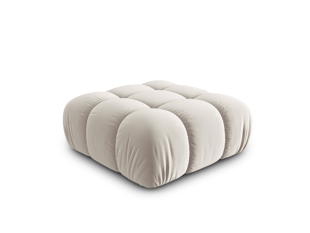 Cosmopolitan Design Pouf Cortina Samt Bluvel Dunkelbeige