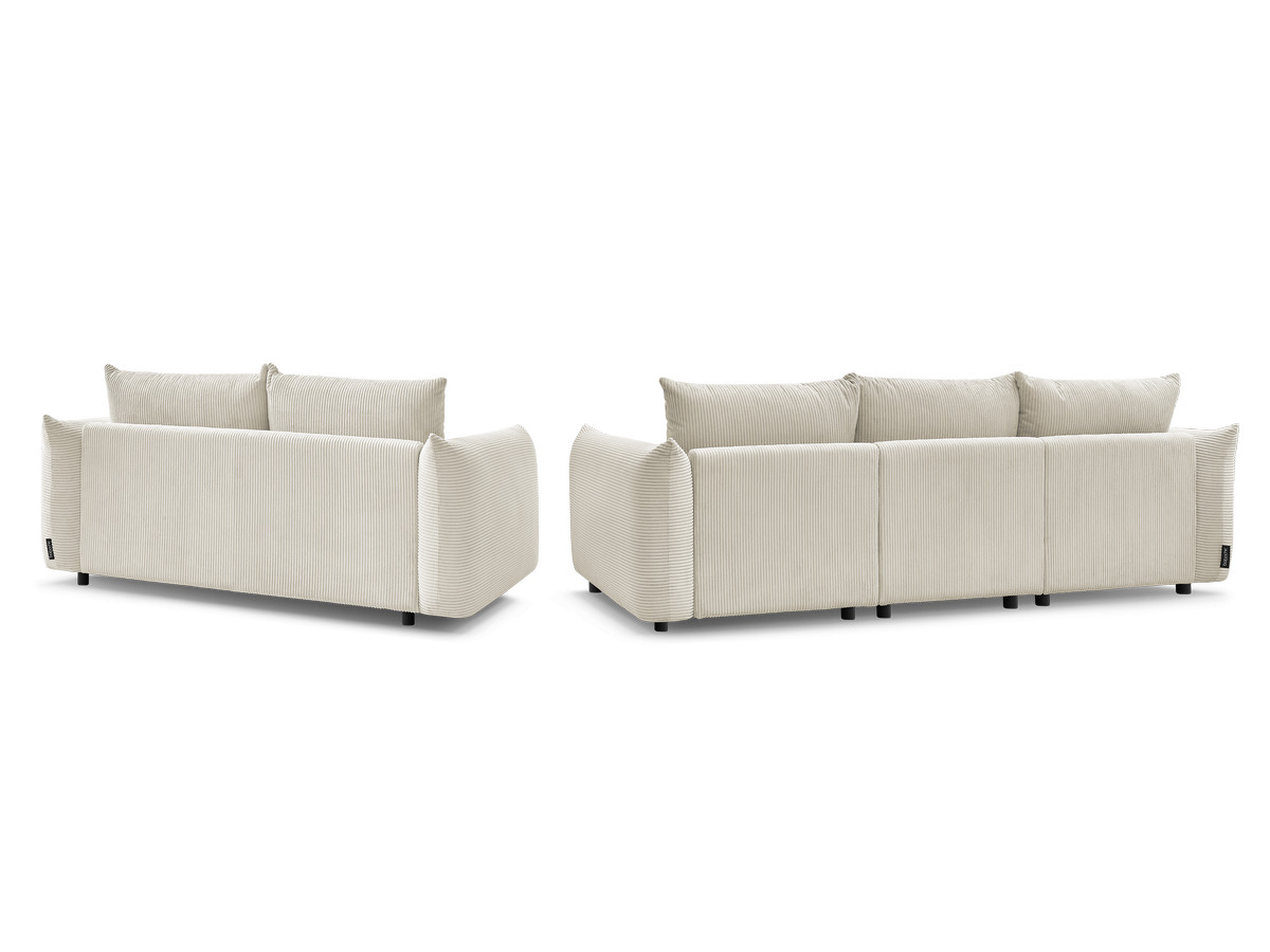 Bobochic Ernest Sofa 5-Sitzer Cordsamt Beige