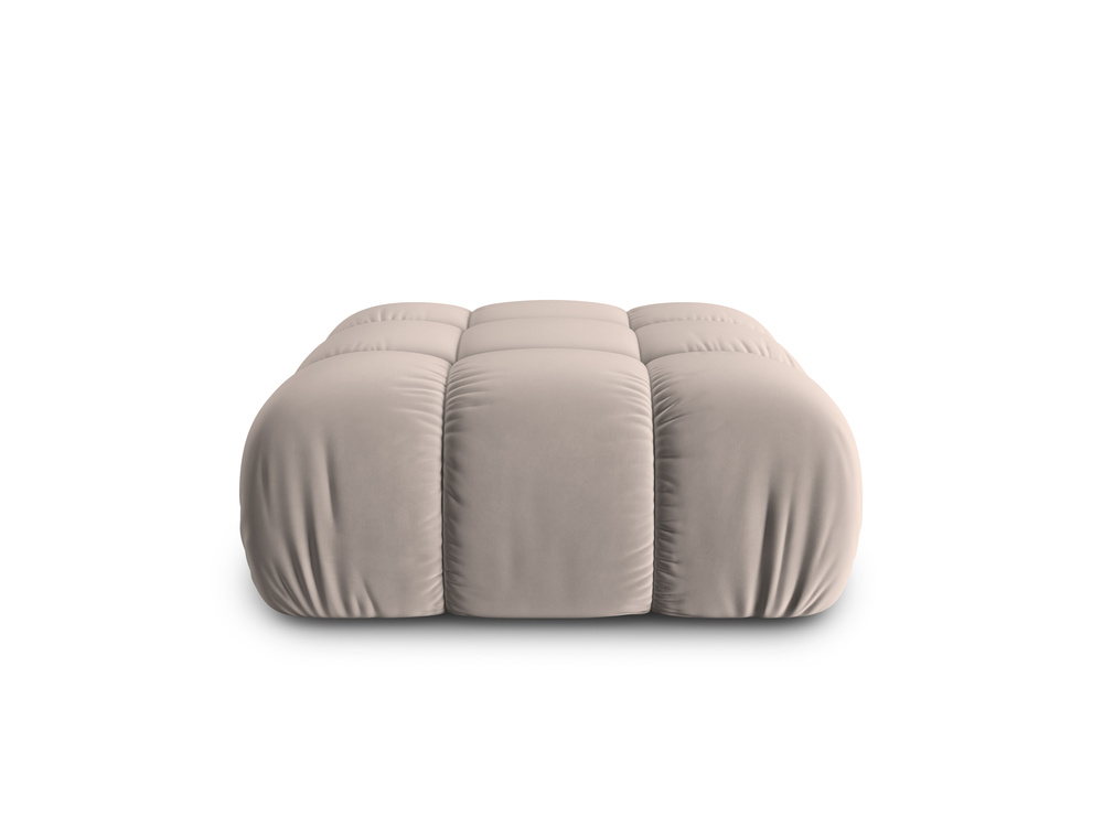 Cosmopolitan Design Pouf Cortina Samt Bluvel Cappuccino