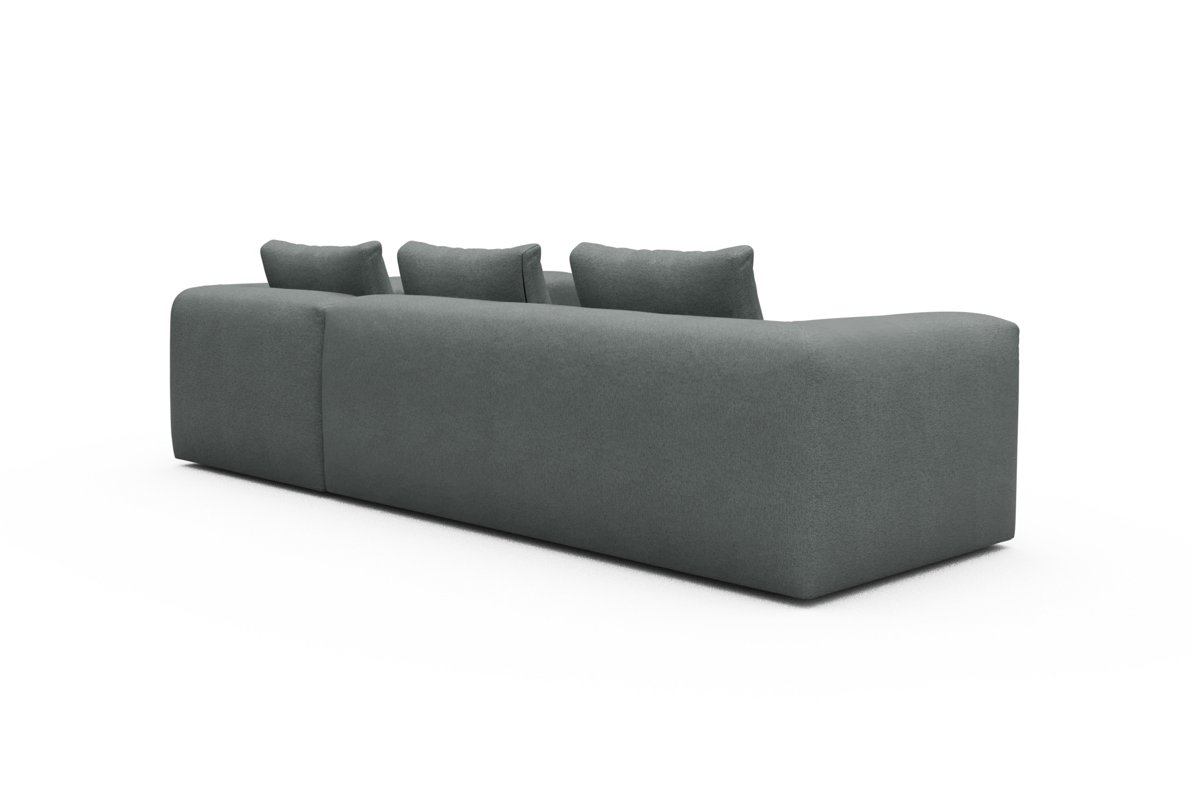 Ecksofa Fred 2x 2,5-Sitzer rechts offen Denari-Soft-Grey