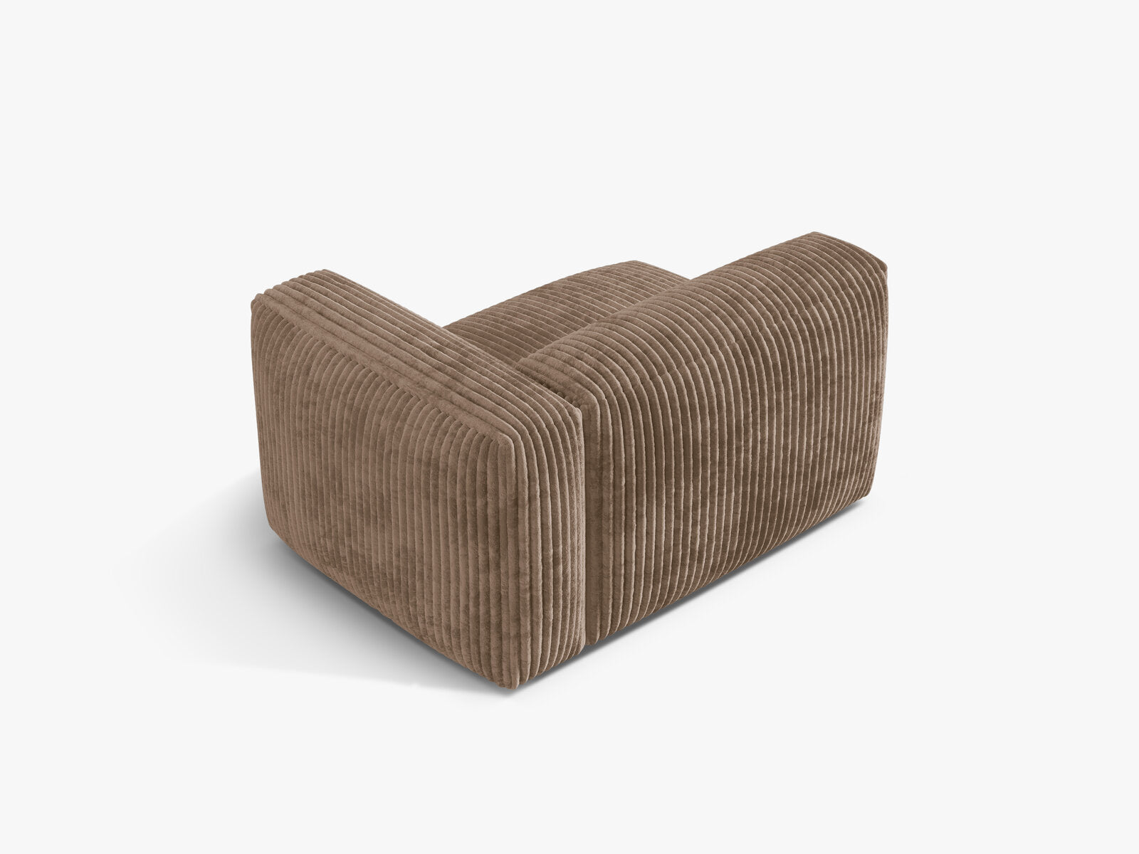Micadoni Eckmodul Martina 1-Sitzer Rechts Kord Tilia Eichel