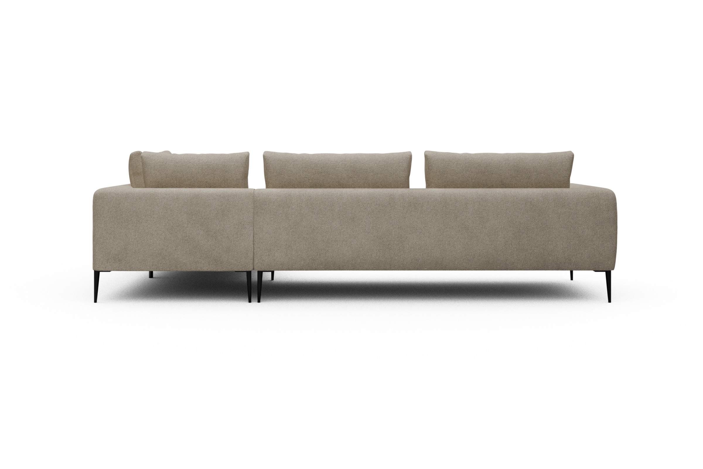 Ecksofa Paul Relax-Ecke links mit 3-Sitzer Boucle-Beige
