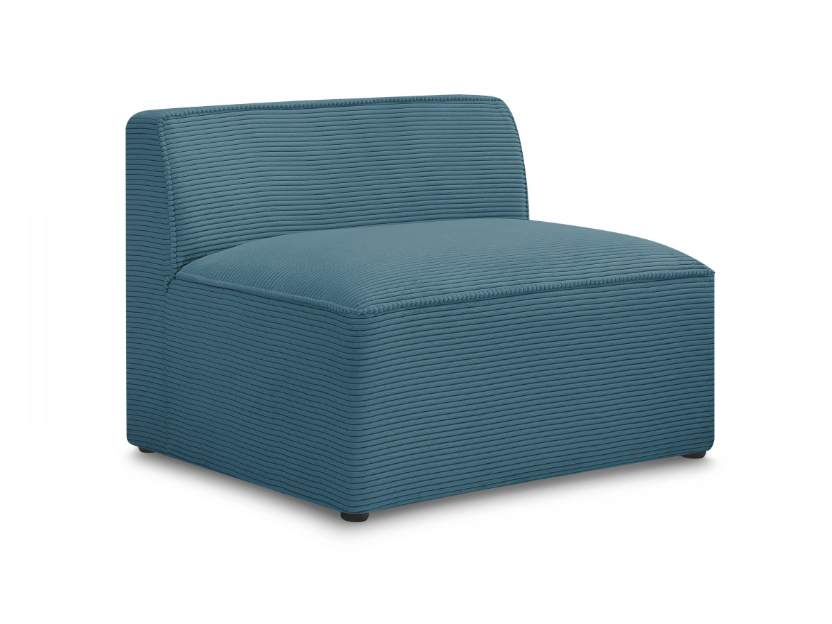 Bobochic Rousseau Sofamodul 1-Sitzer Cordsamt Dunkelblau