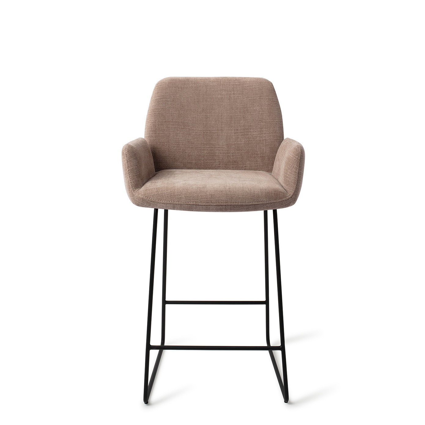 Jesper Home Barhocker Misaki Mocha Mist Slide Schwarz Tresenhöhe 65 cm