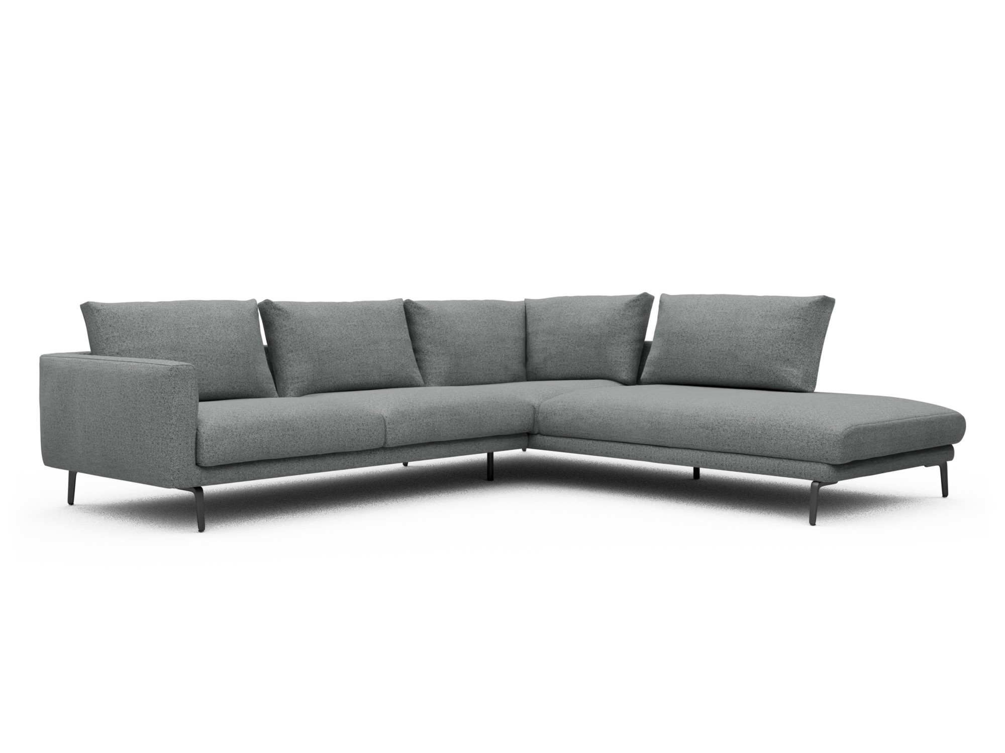 Skandi Home Ecksofa Karl Relax-Ecke rechts mit 2,5-Sitzer Aivi-Gravet-Grey moebelfaktor