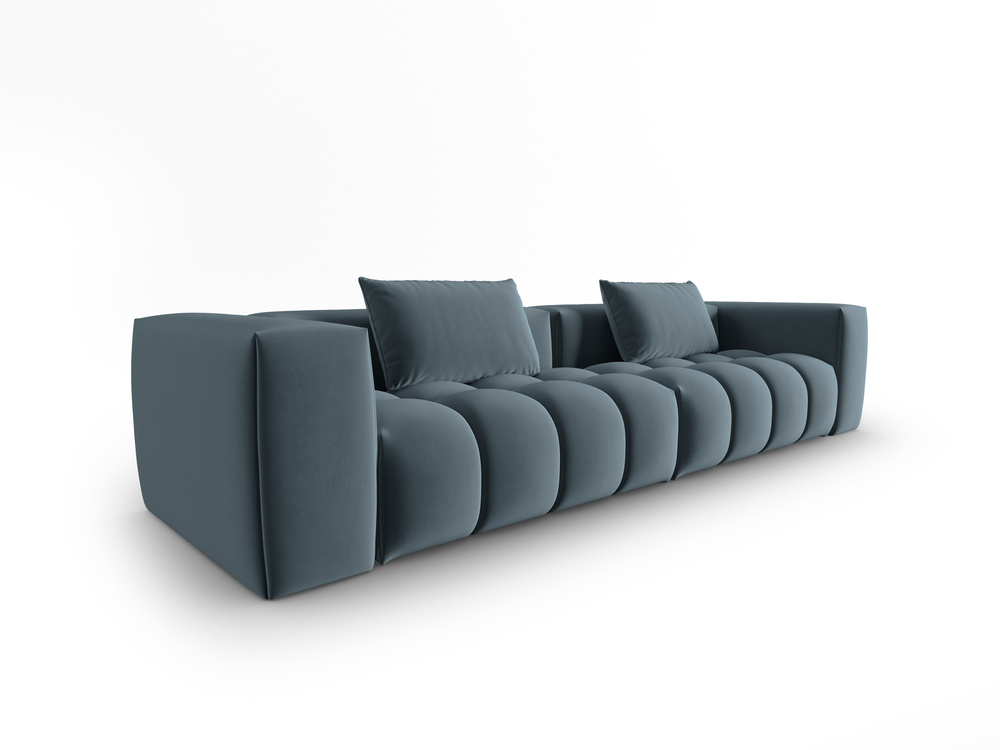 Cosmopolitan Design Sofa Verona 5-Sitzer Samt Casino Pastellblau