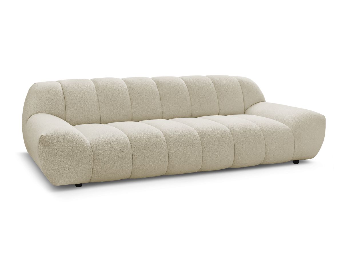 Bobochic Hayden Sofa 3-Sitzer Bouclé-Stoff Beige