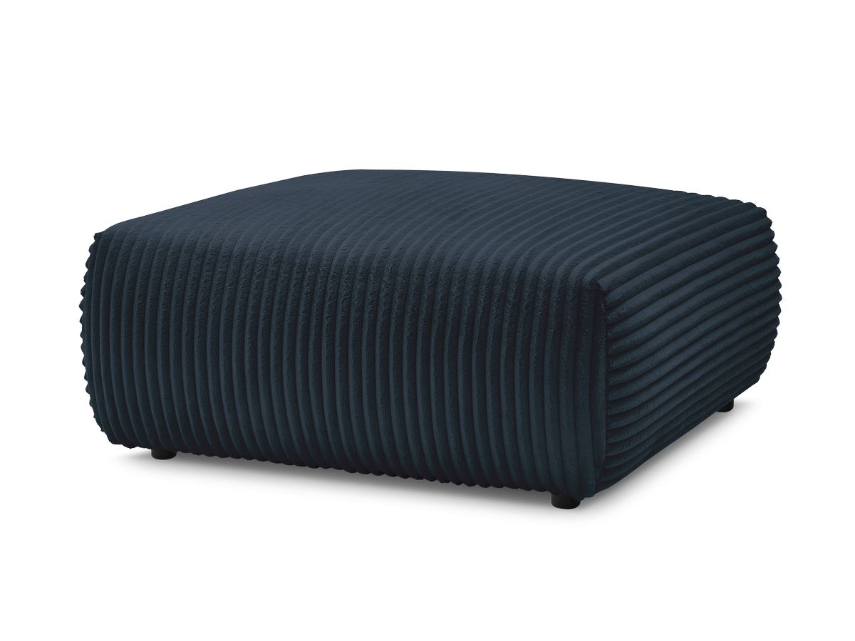 Bobochic Lucien Pouf Breitcord weich Dunkelblau