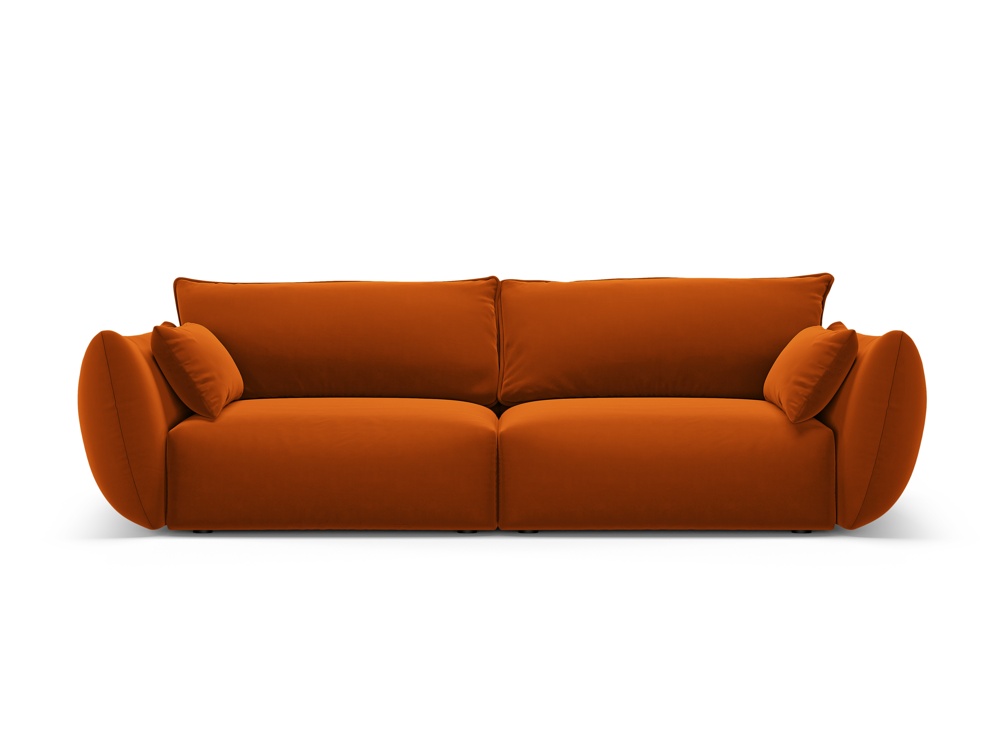 Cosmopolitan Design Sofa Matera 3-Sitzer Samt Salvador Terrakotta