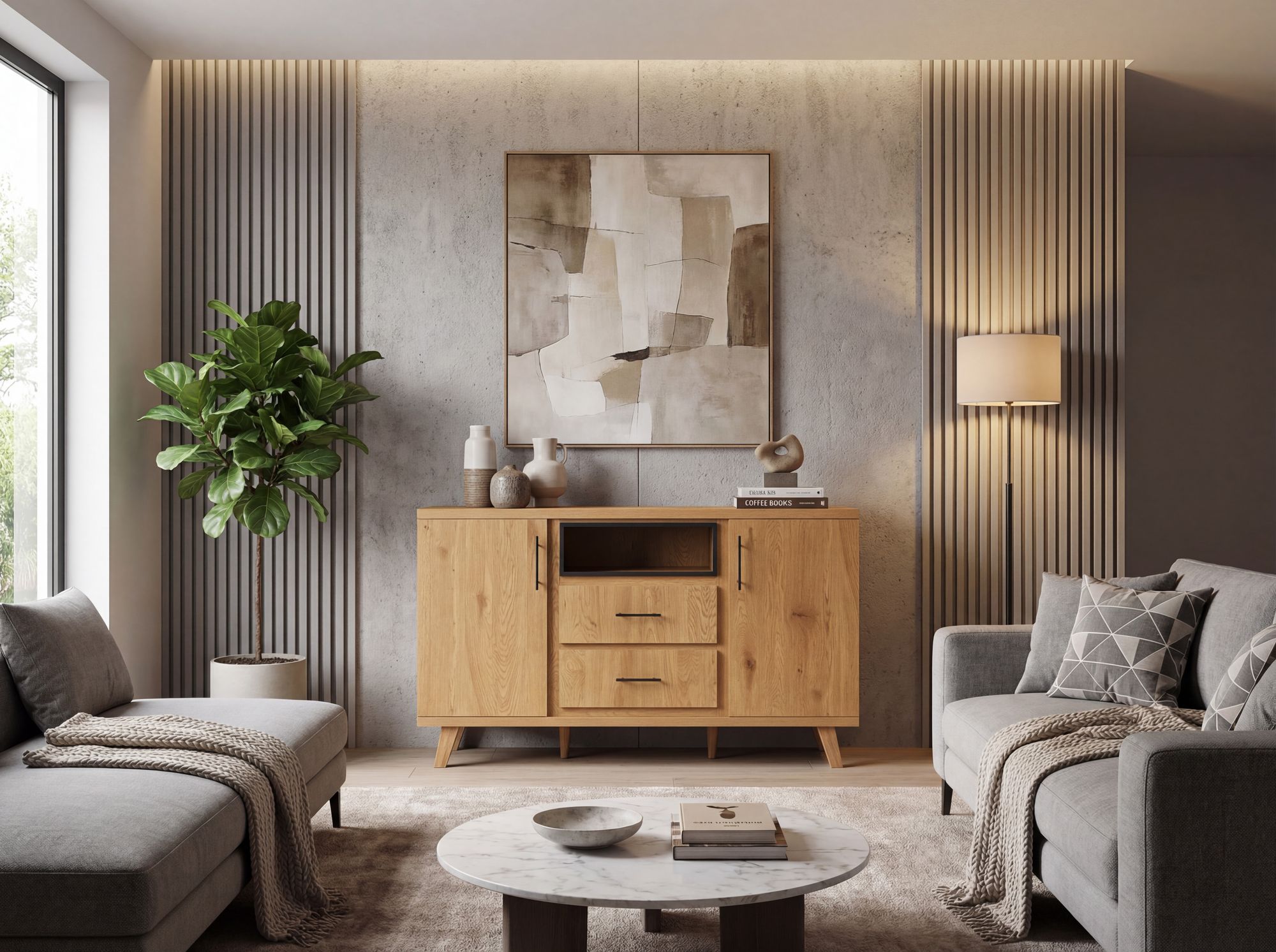 Sideboard Stordal Braun 150 × 40 × 95 cm