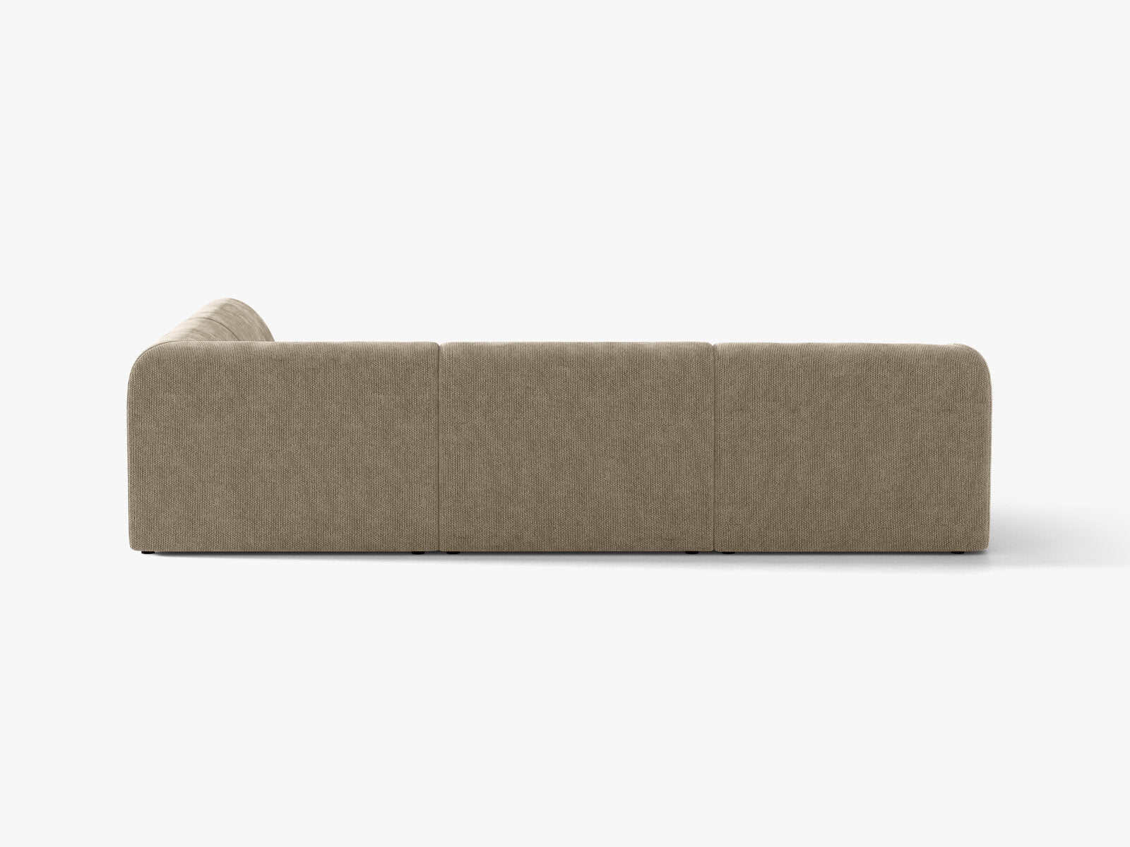 Micadoni Ecksofa Miley 6-Sitzer Rechts Chenille Haga Beige